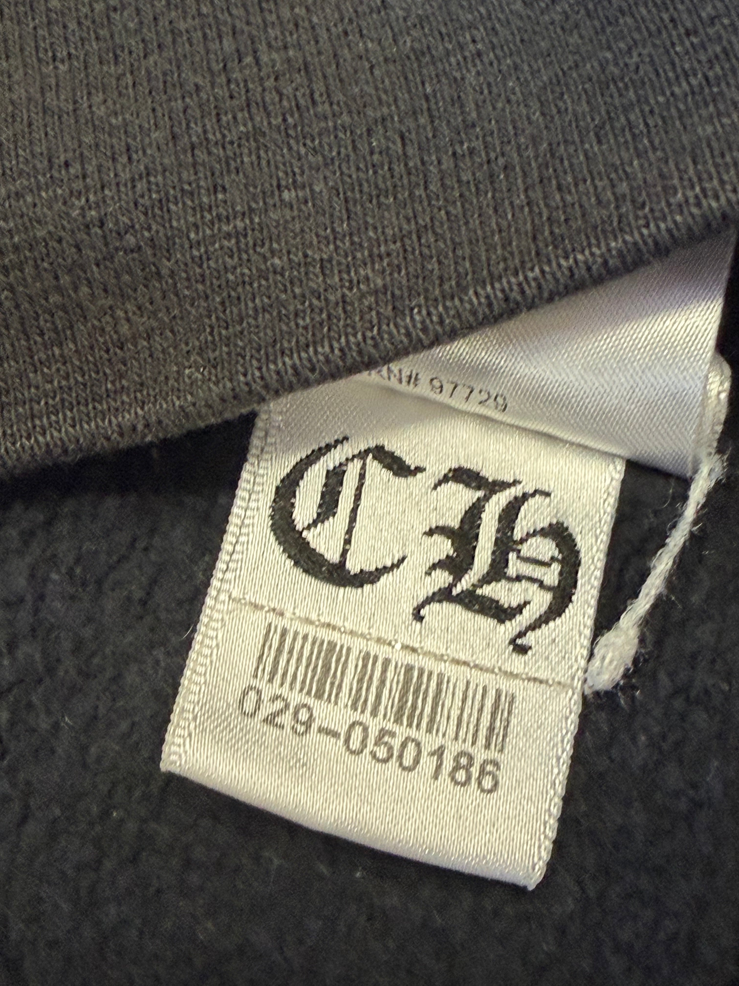 Chrome Hearts CH Scroll Black Hoodie Size XL Pre Owned