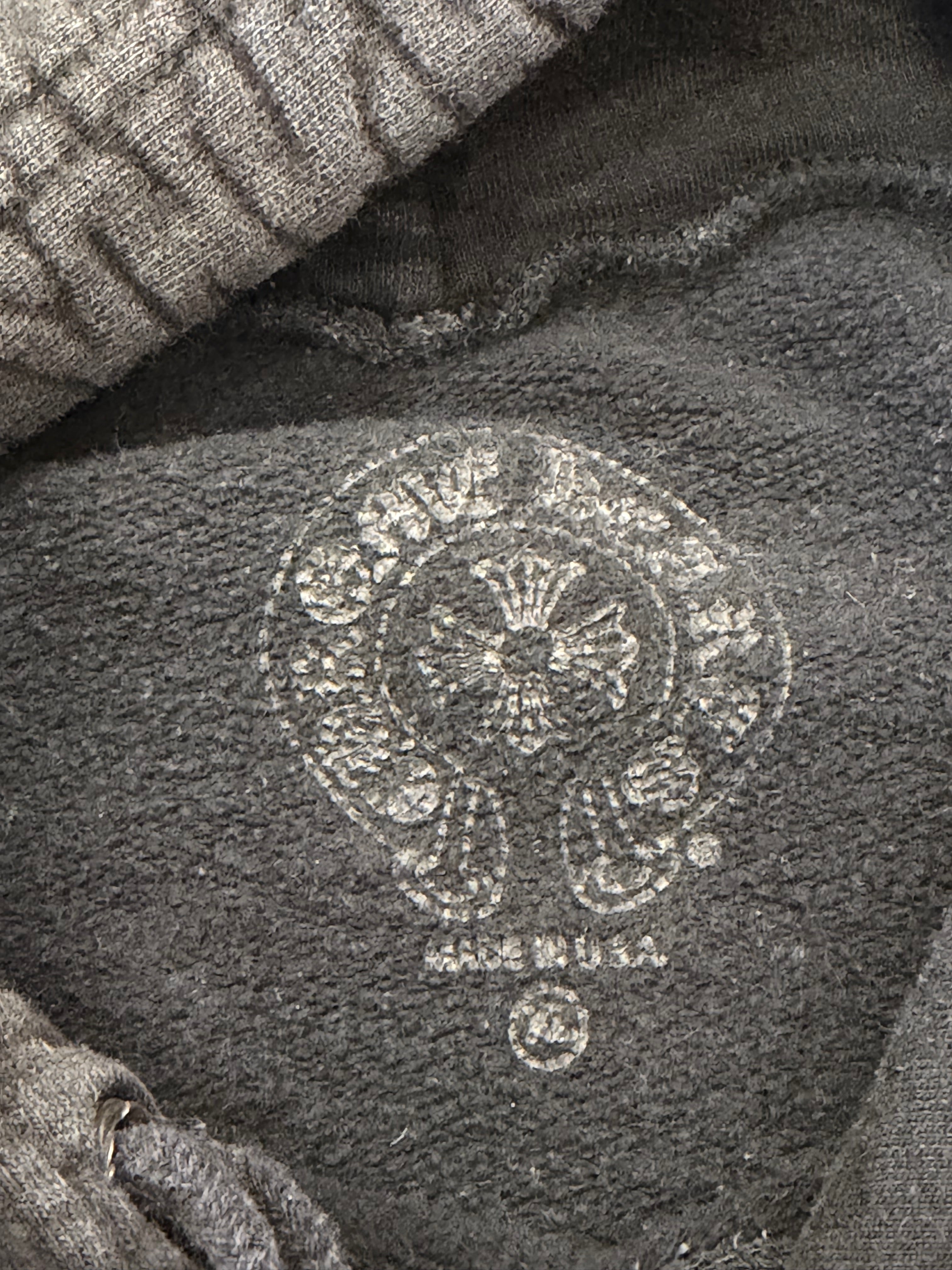 Chrome Hearts CH Scroll Black Hoodie Size XL Pre Owned