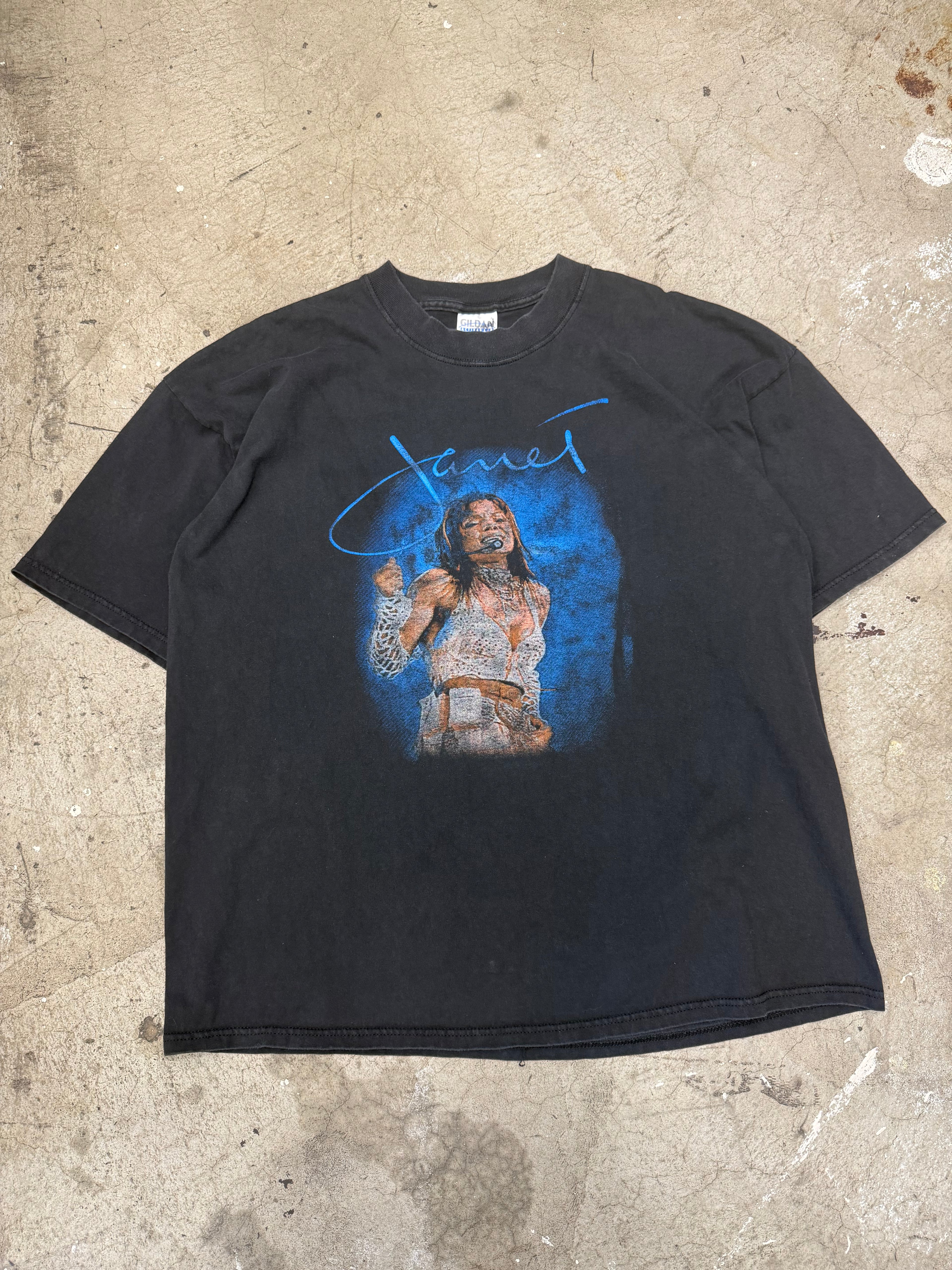 Vintage 2001 Janet Jackson All For You Tour Tshirt Size XXL