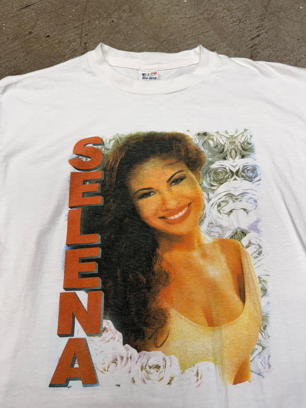 Vintage 90s Selena Big Face Tshirt Size XL
