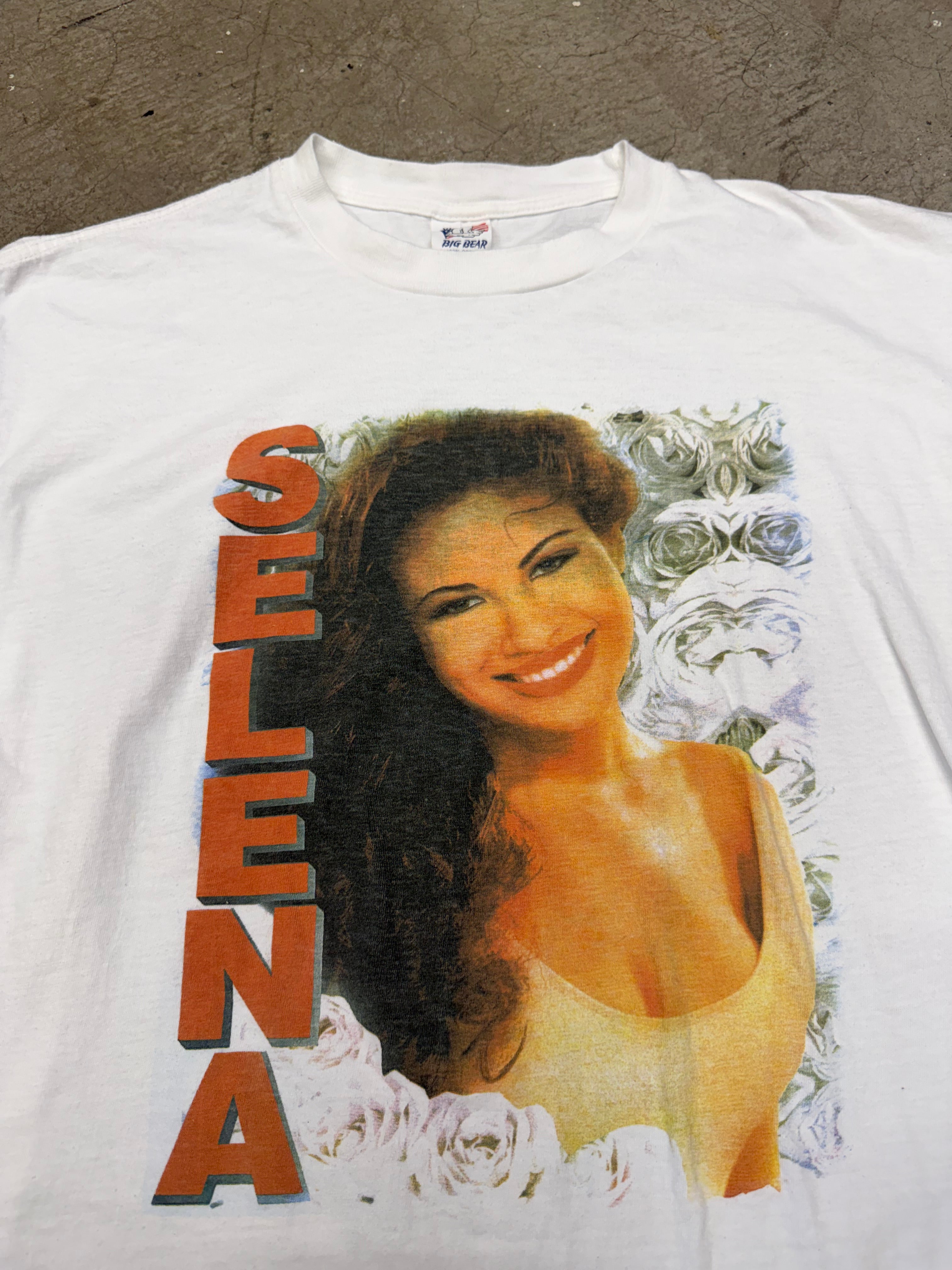 Vintage 90s Selena Big Face Tshirt Size XL