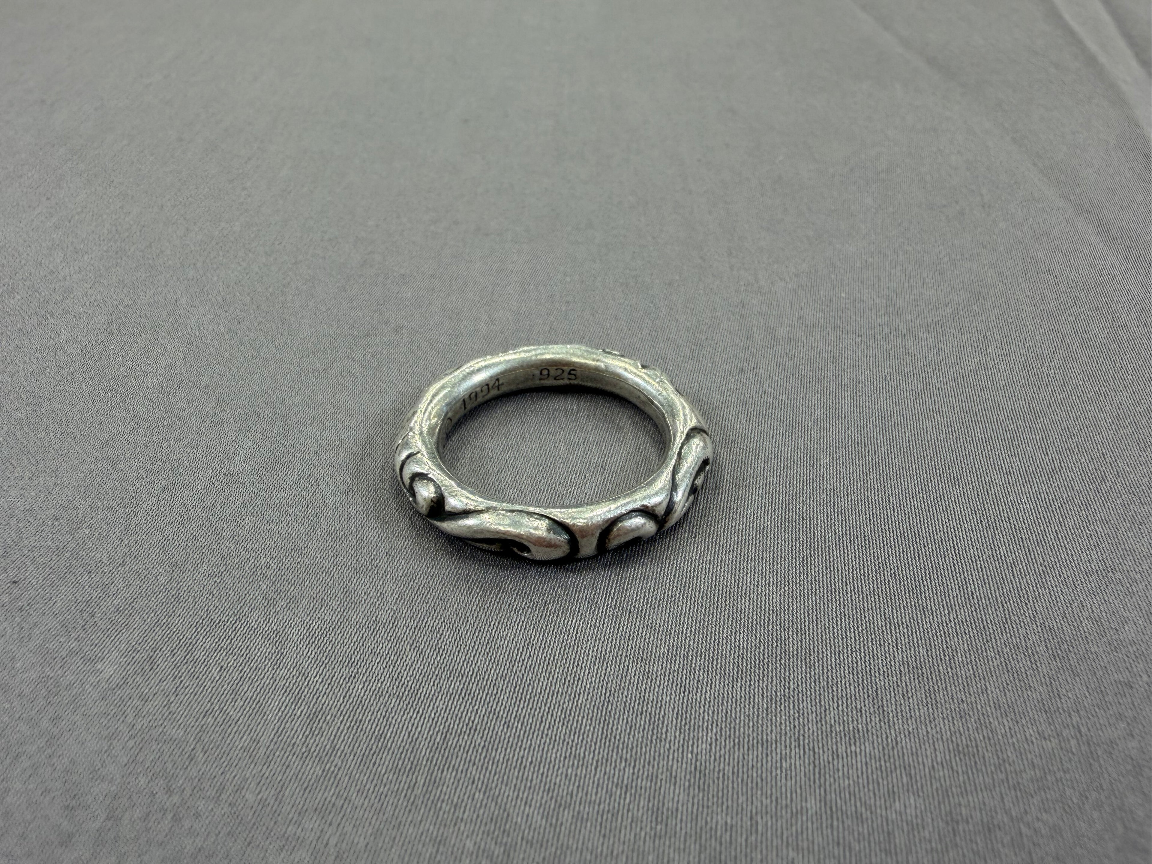 Chrome Hearts Scroll Band Ring Size 11 Pre Owned