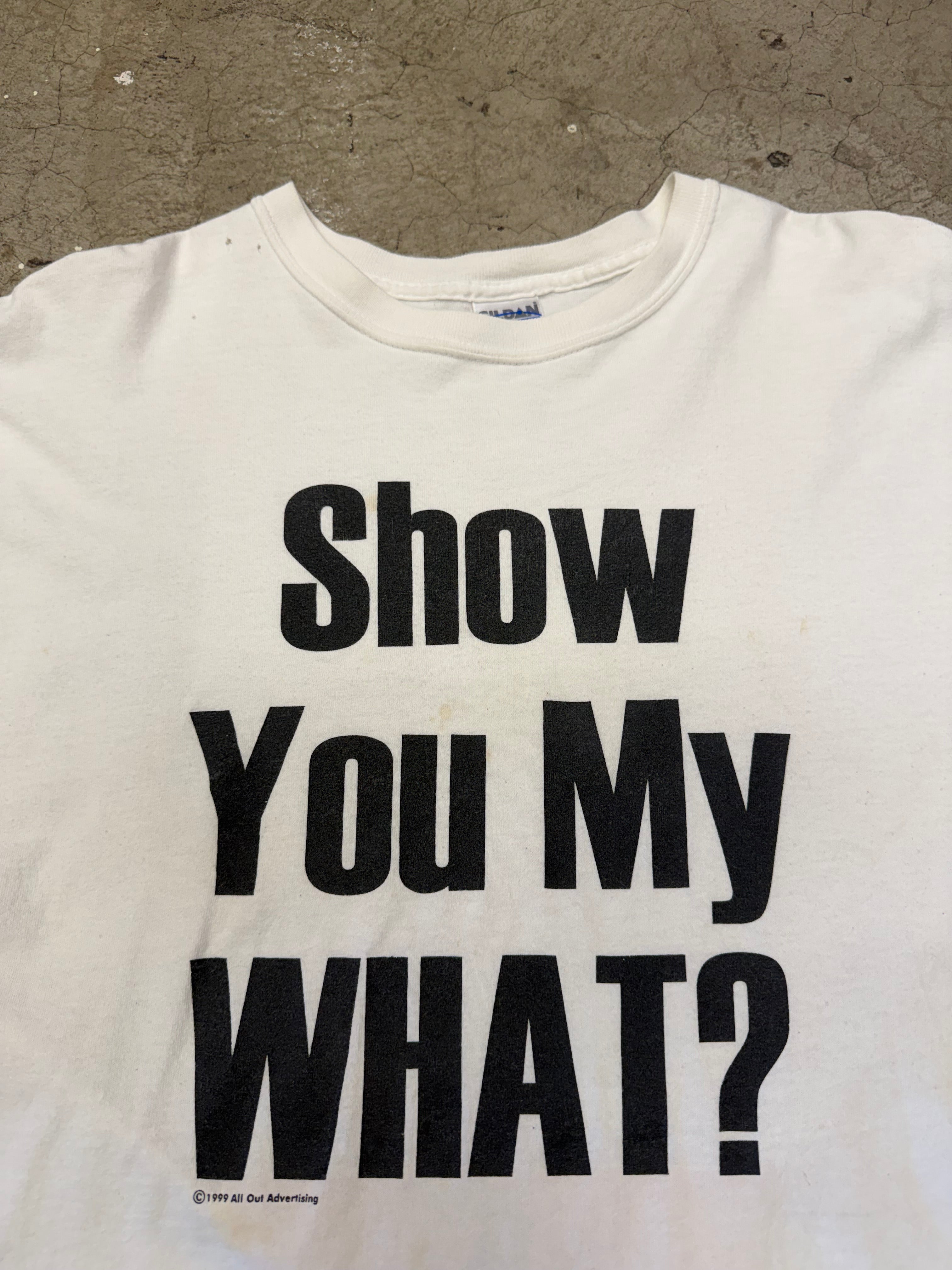 Vintage 90s Show You My What? Tshirt Size XL