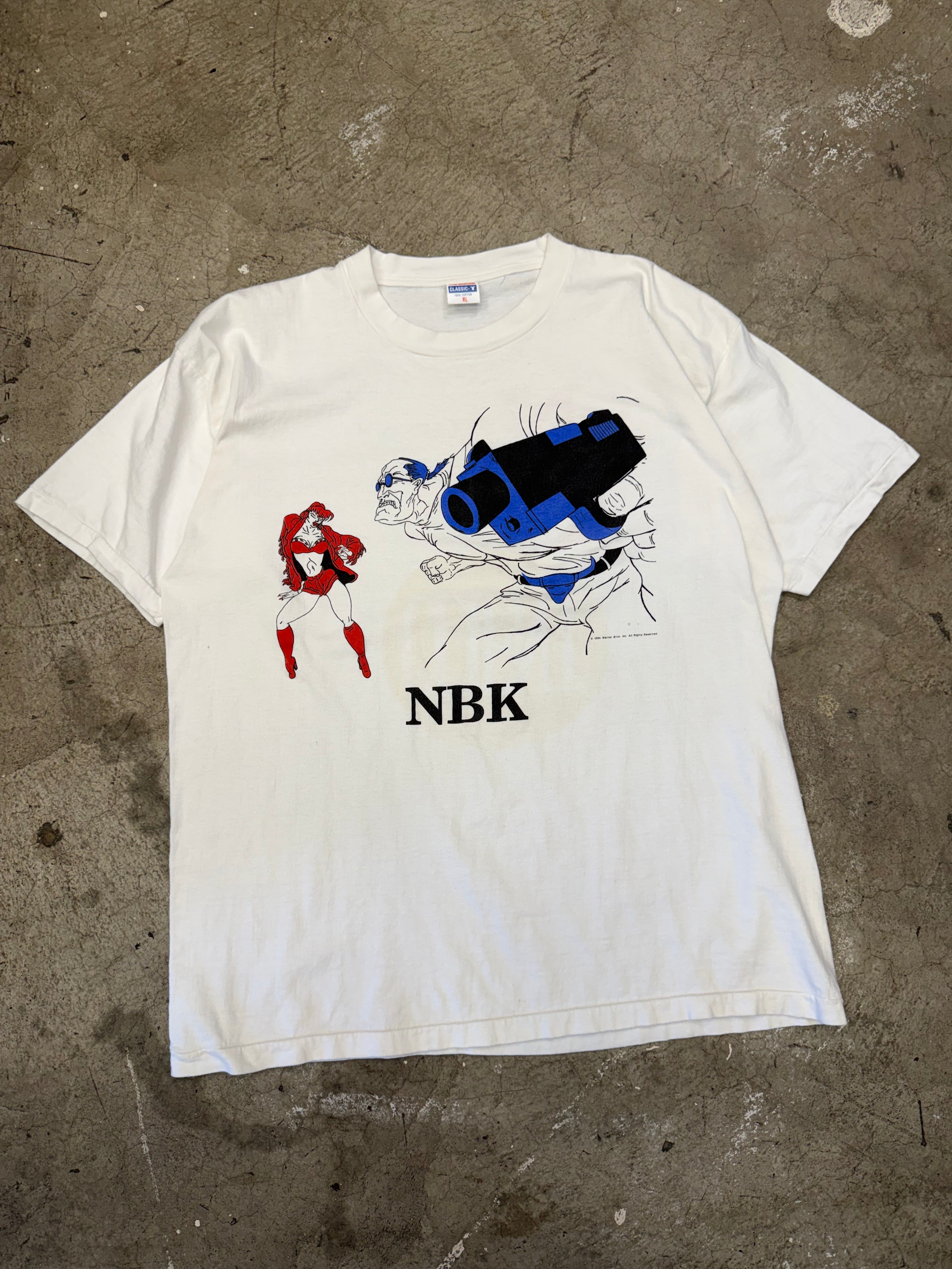 Vintage 1994 NBK Natural Born Killers Cartoon Movie Promo Tshirt Size XL