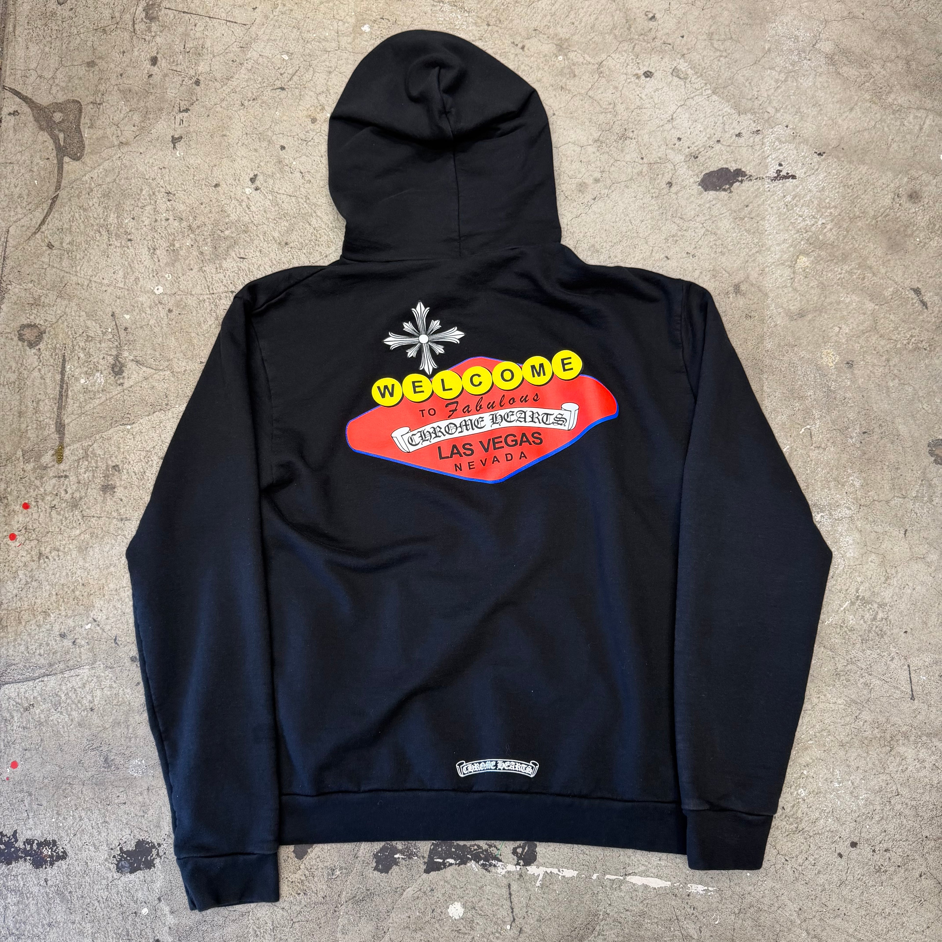 Chrome Hearts Welcome To Las Vegas Sign Hoodie Size Medium Pre Owned