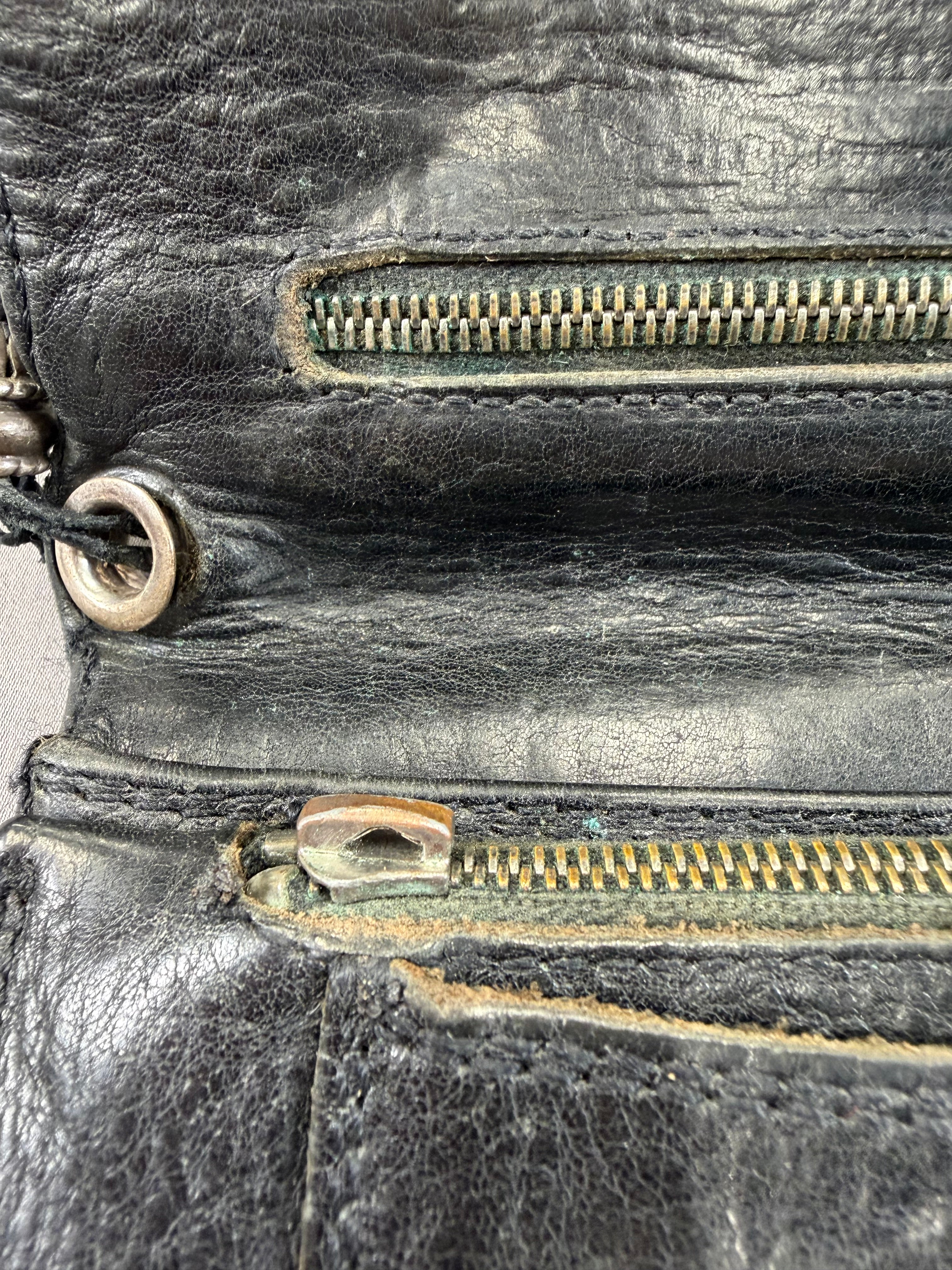 Chrome Hearts 2Zip Cross Ball Wallet Pre Owned