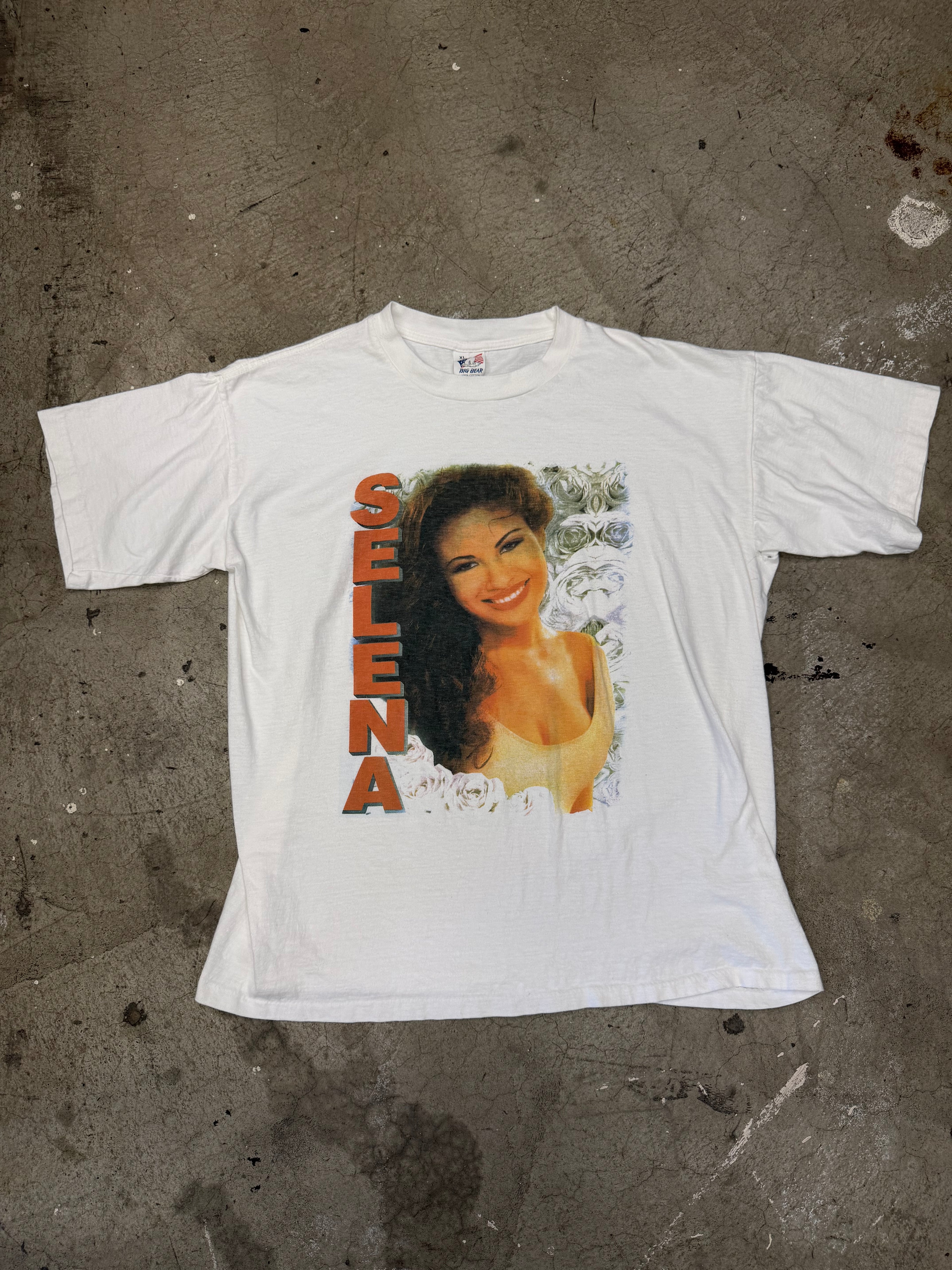 Vintage 90s Selena Big Face Tshirt Size XL