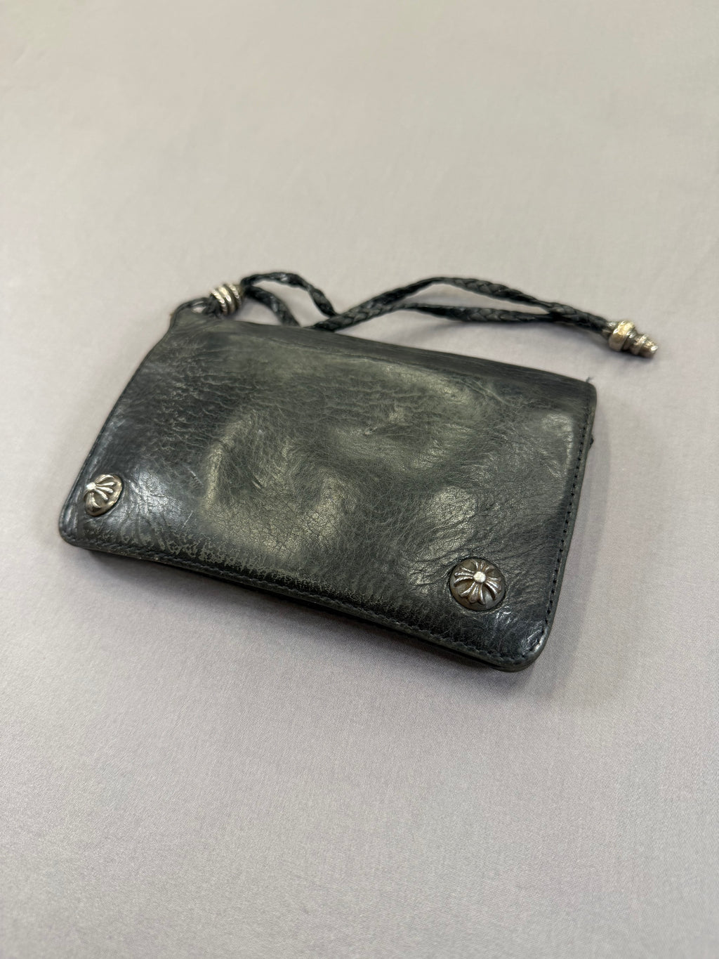 Chrome Hearts 2Zip Cross Ball Wallet Pre Owned