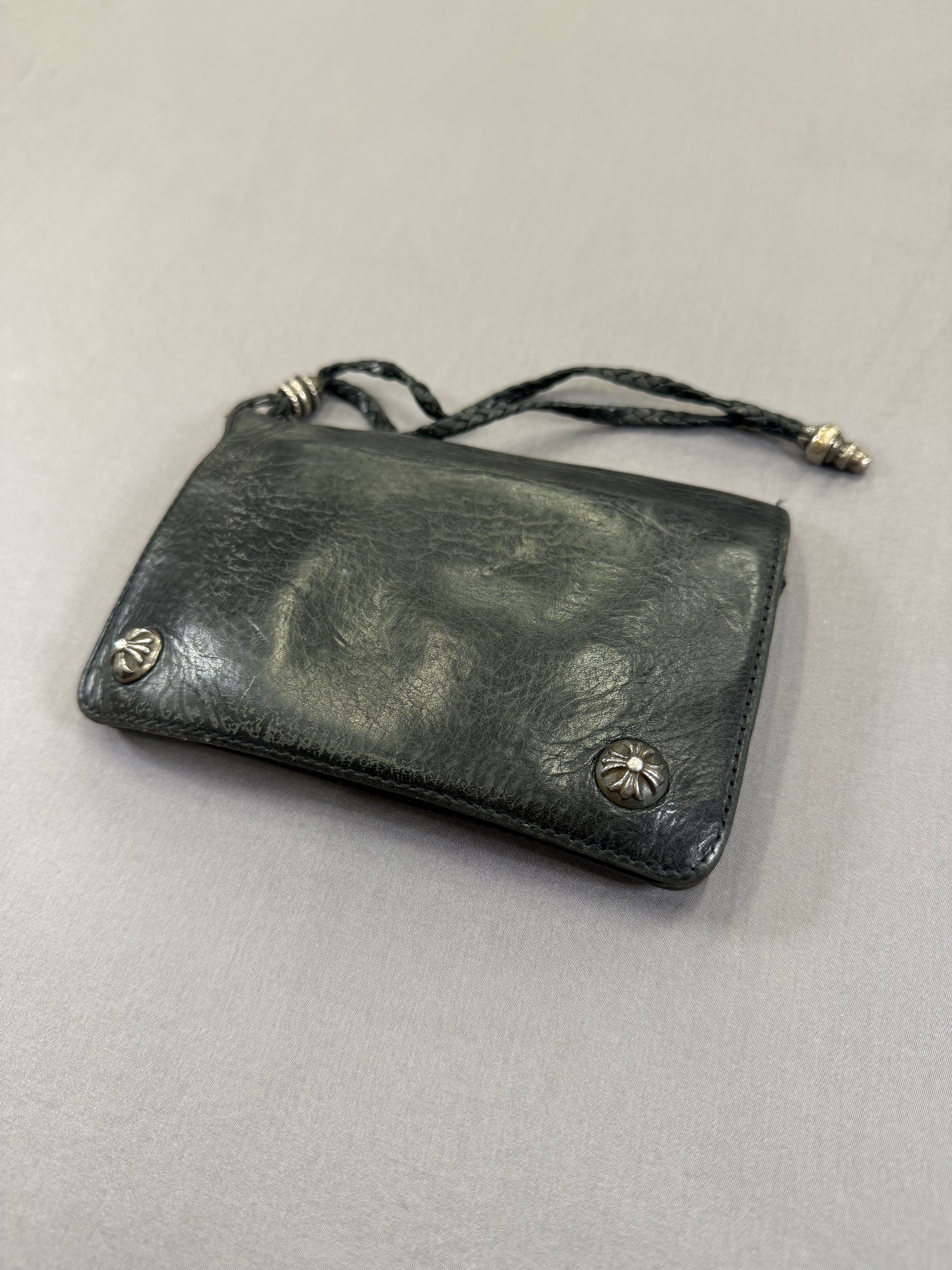 Chrome Hearts 2Zip Cross Ball Wallet Pre Owned
