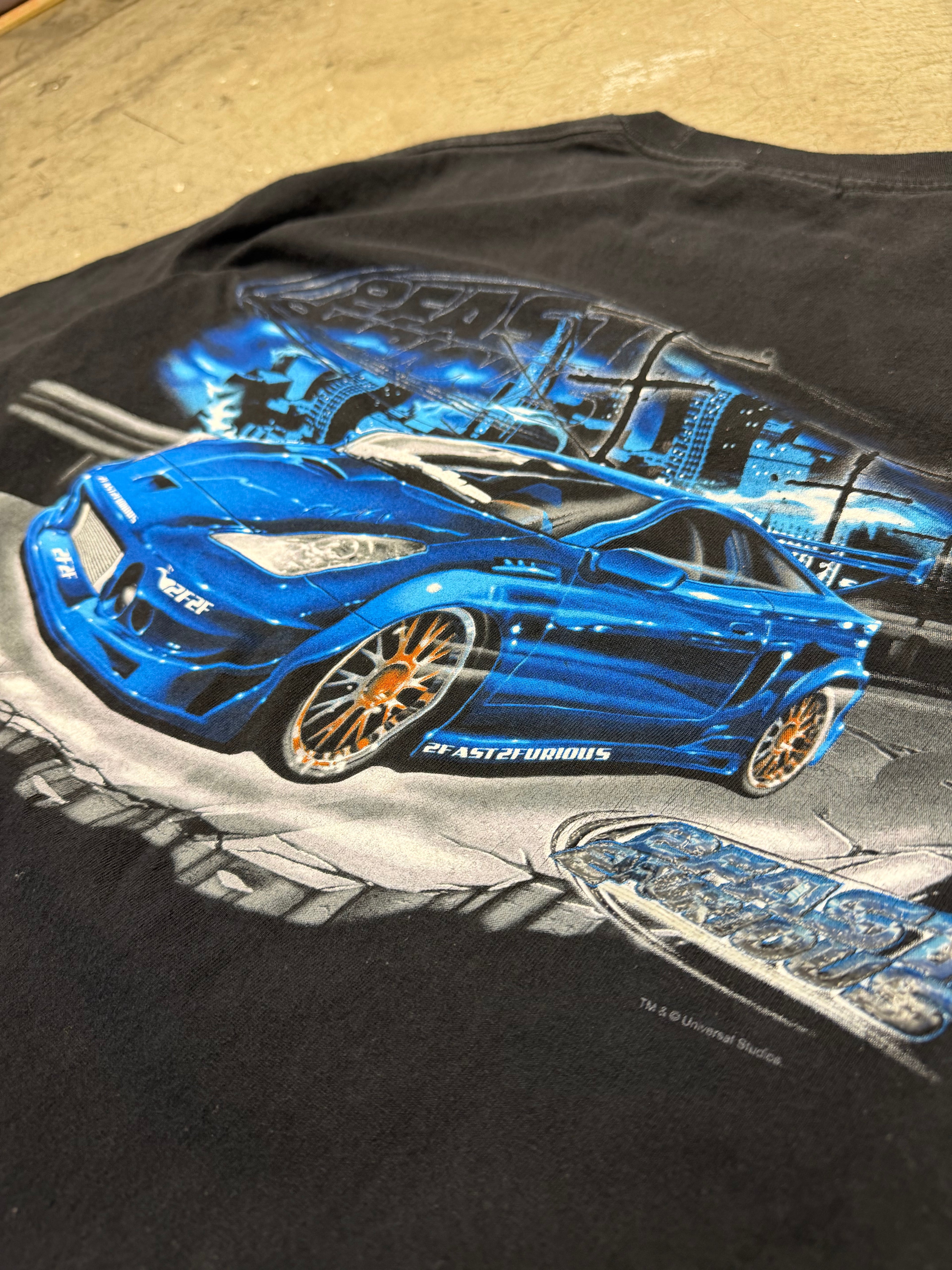 Vintage 2fast2furious Universal Studios Tshirt Size XL