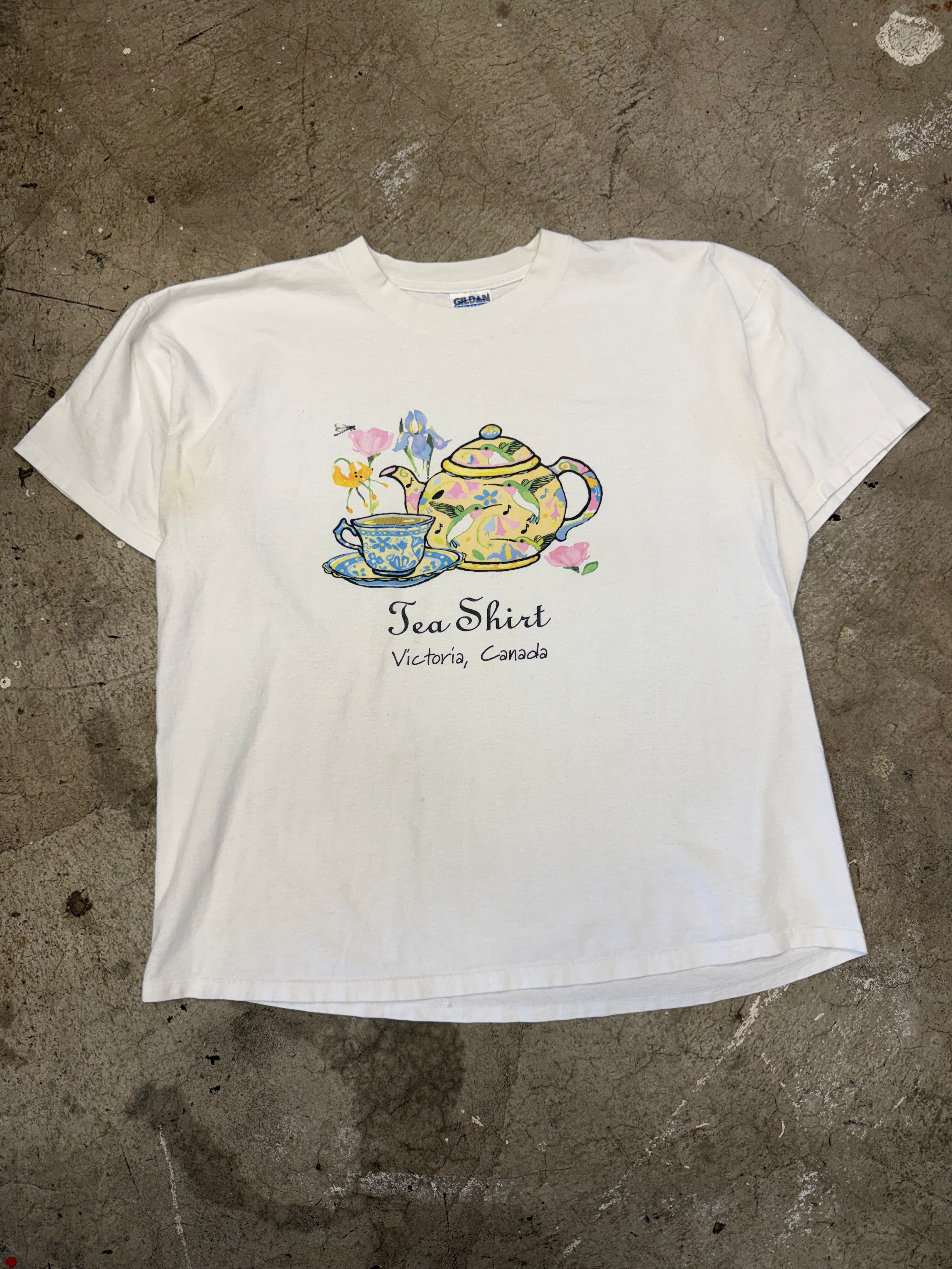 Vintage Tea Shirt Victoria Canada Parody Tshirt Size XL