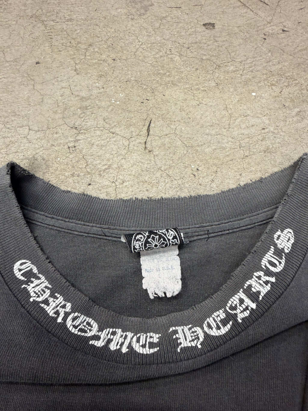 Vintage 90s Chrome Hearts Vine Dagger Scroll Tshirt Size Large