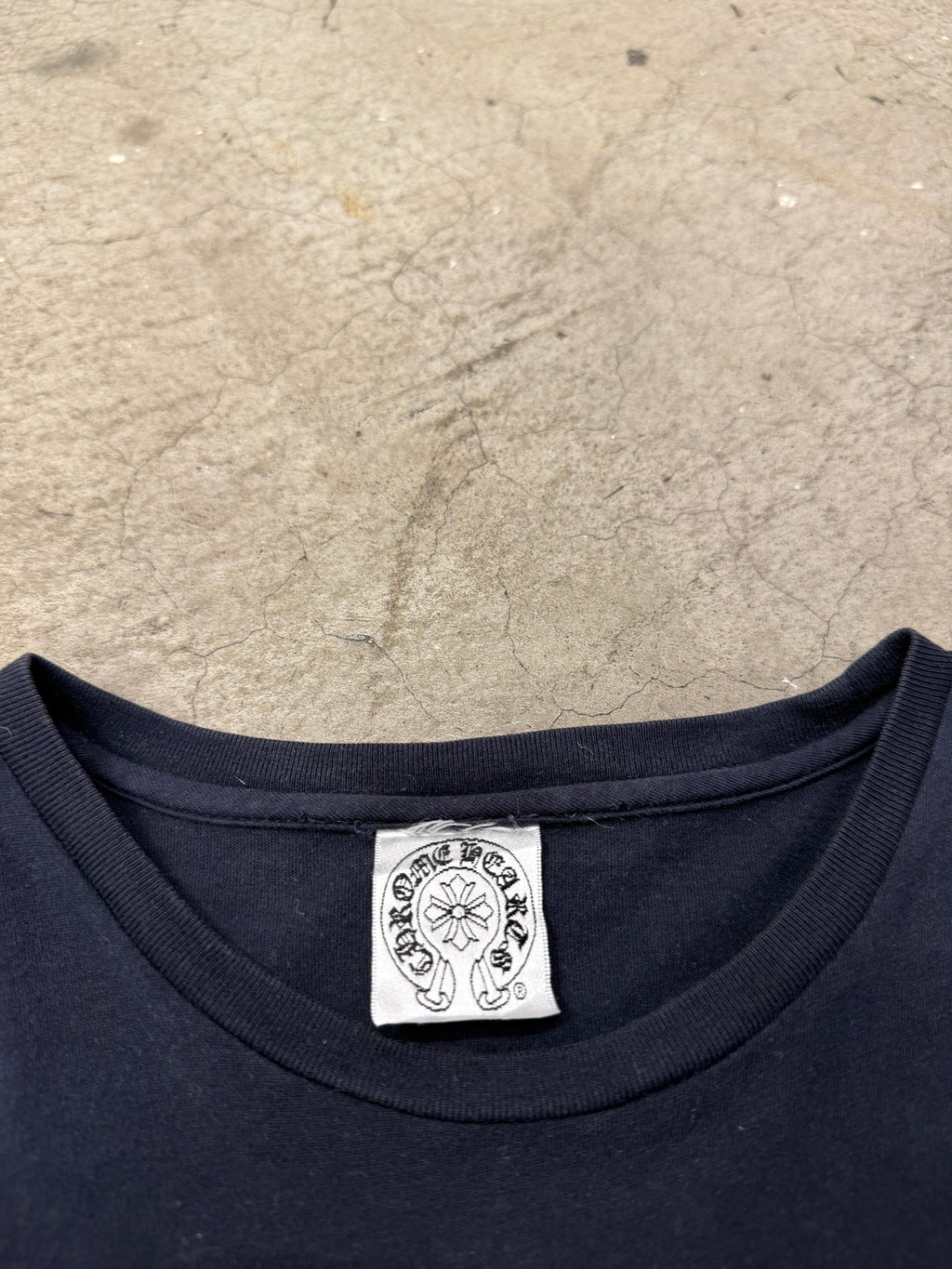Vintage Chrome Hearts X Joe Foti Blue Foil Harris Teeter Tshirt Size XS Pre Owned