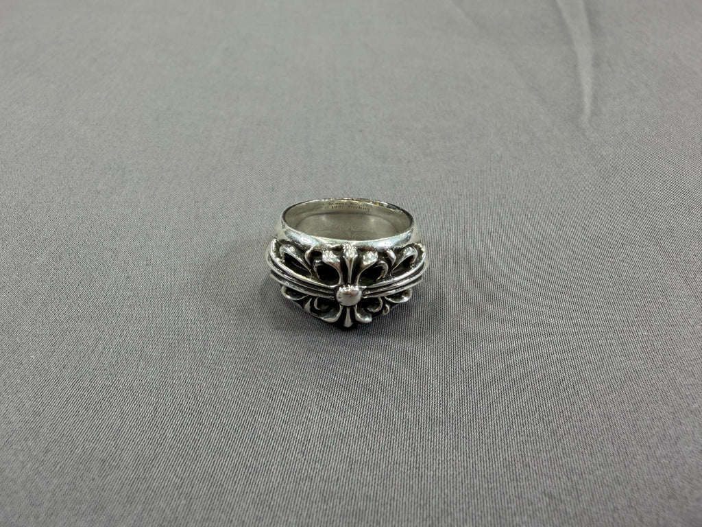 Chrome Hearts Floral Cross Ring Size 8 Pre Owned