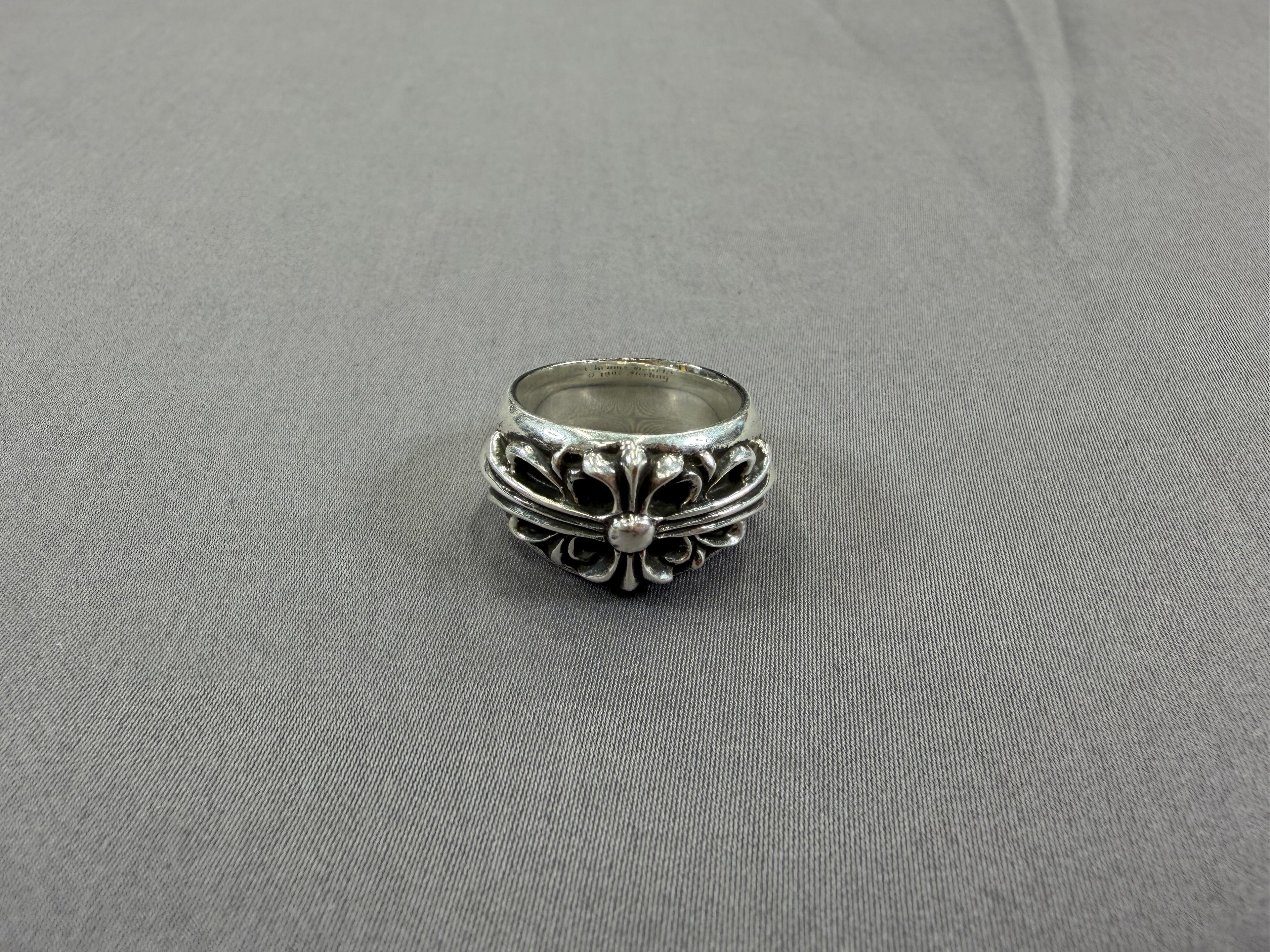 Chrome Hearts Floral Cross Ring Size 8 Pre Owned