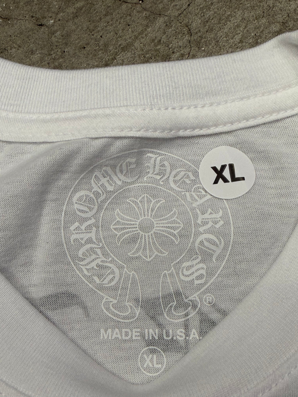 Chrome Hearts CH Scroll White Tshirt Size XL Brand New W/ Receipt