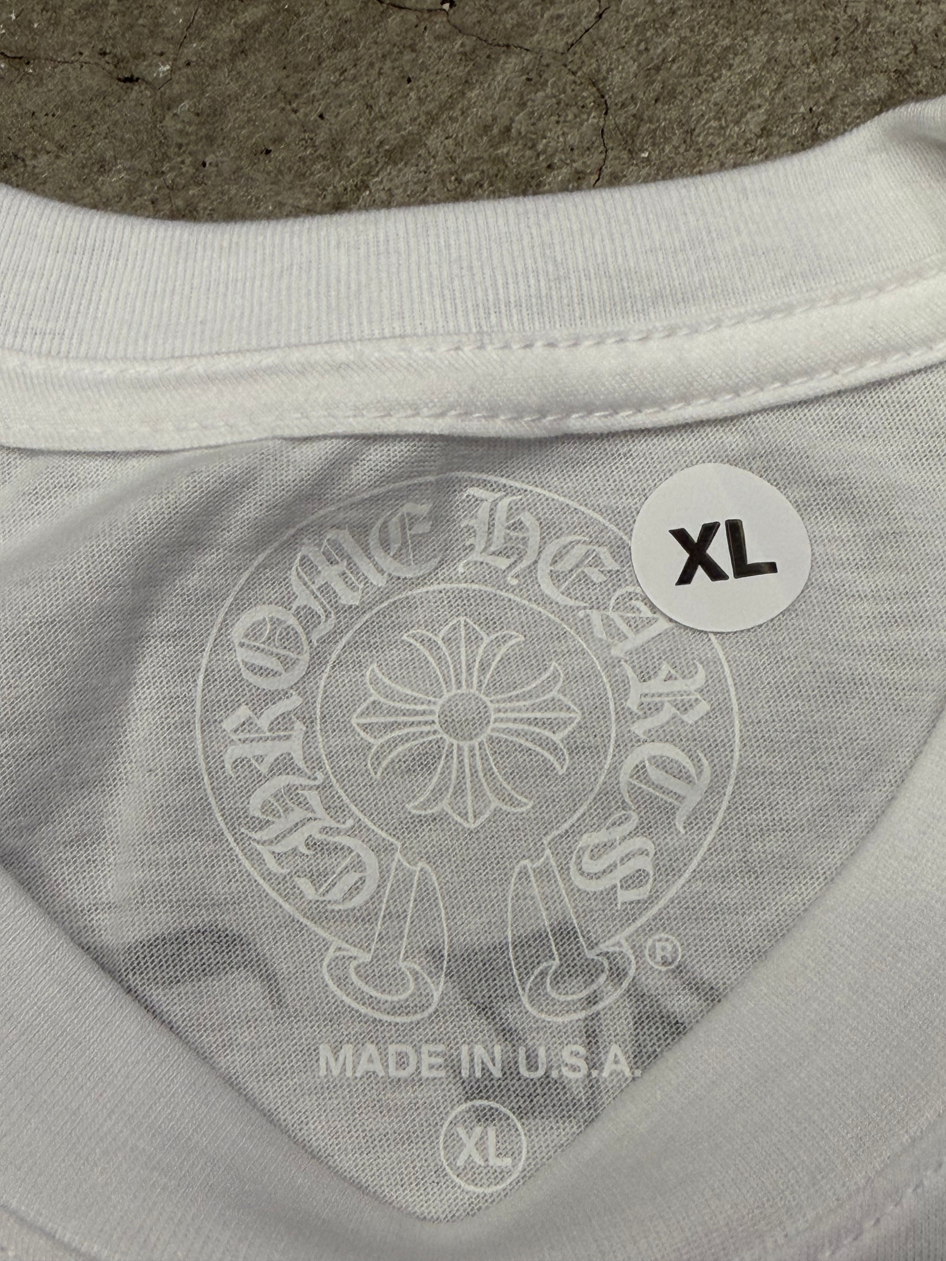Chrome Hearts CH Scroll White Tshirt Size XL Brand New W/ Receipt