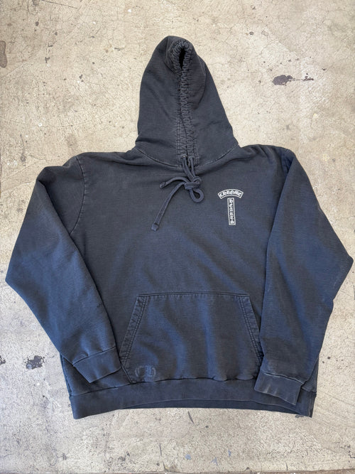 Chrome Hearts CH Scroll Black Hoodie Size XL Pre Owned