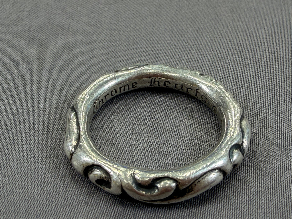 Chrome Hearts Scroll Band Ring Size 11 Pre Owned