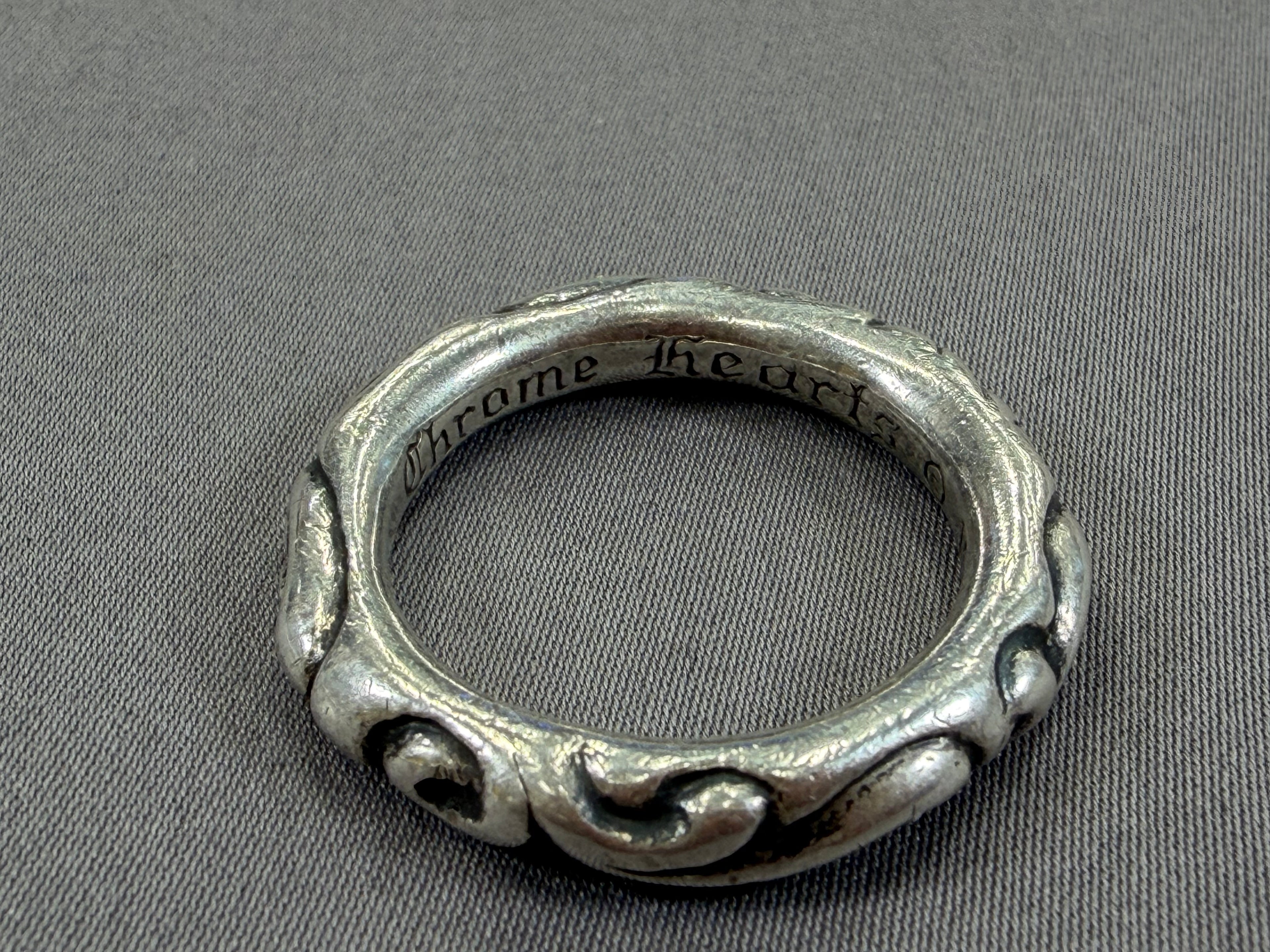 Chrome Hearts Scroll Band Ring Size 11 Pre Owned