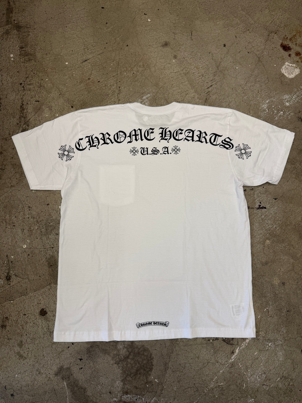Chrome Hearts CH Scroll White Tshirt Size XL Brand New W/ Receipt