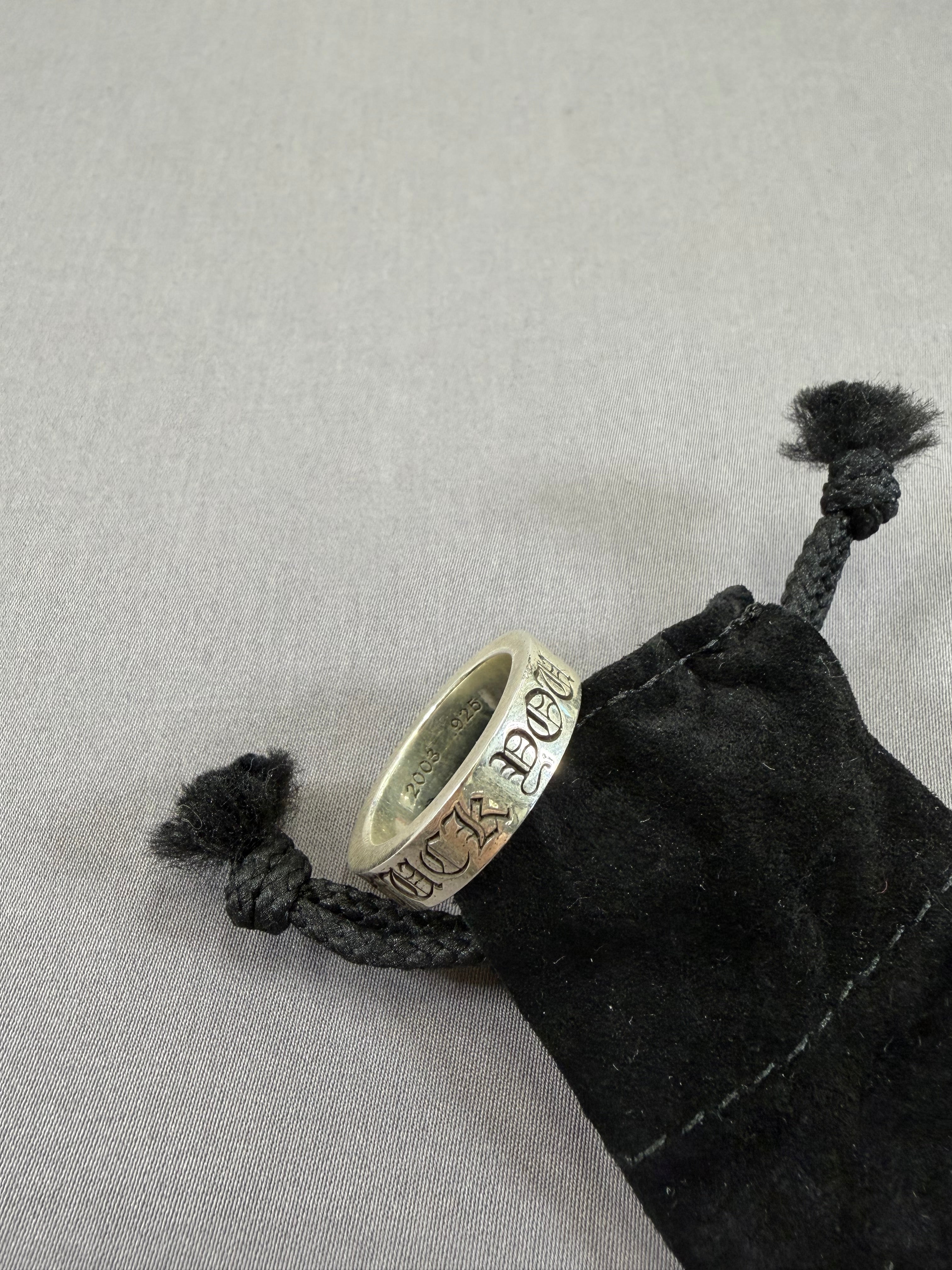 Chrome Hearts FU CH Spacer Ring Size 8 Brand New W/ Dustbag & Receipt