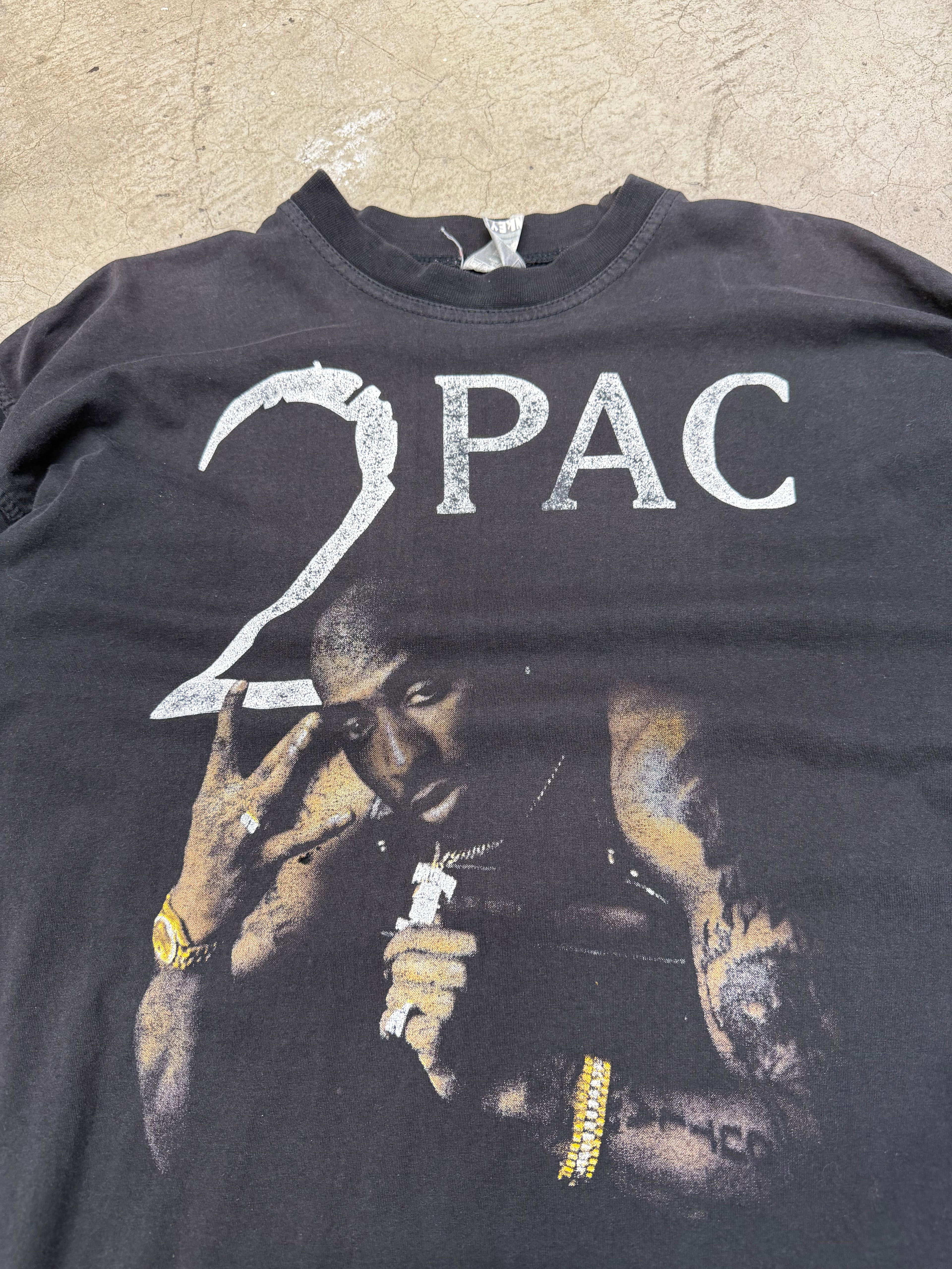 Vintage 90s Tupac Put Your Guns Down Tshirt Size XL