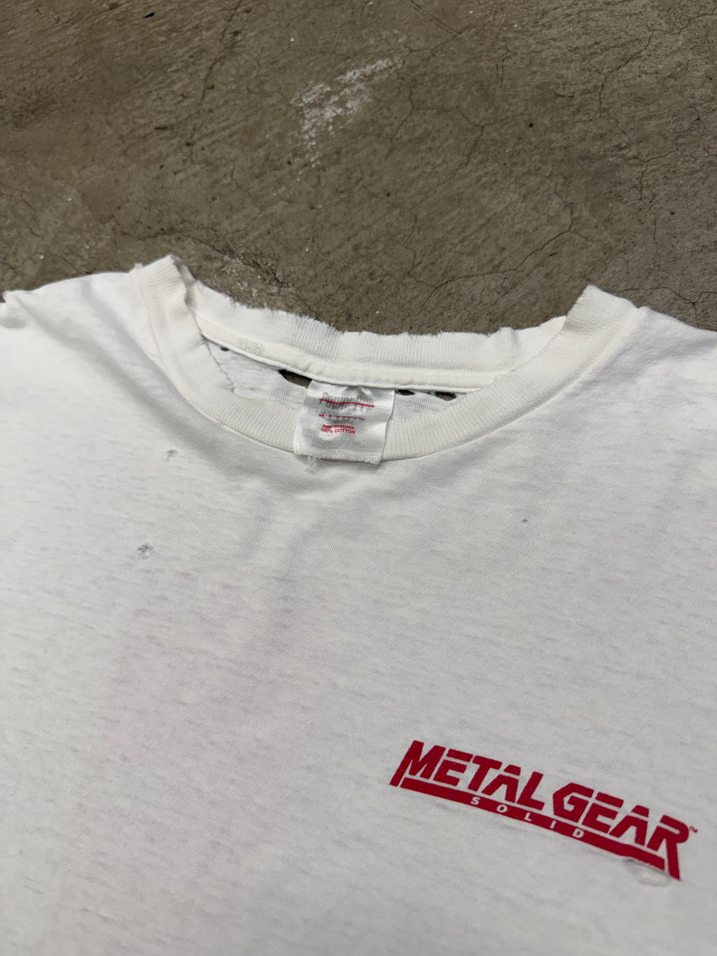 Vintage 90s Metal Gear Solid Exclamation Point Video Game Tshirt Size XL