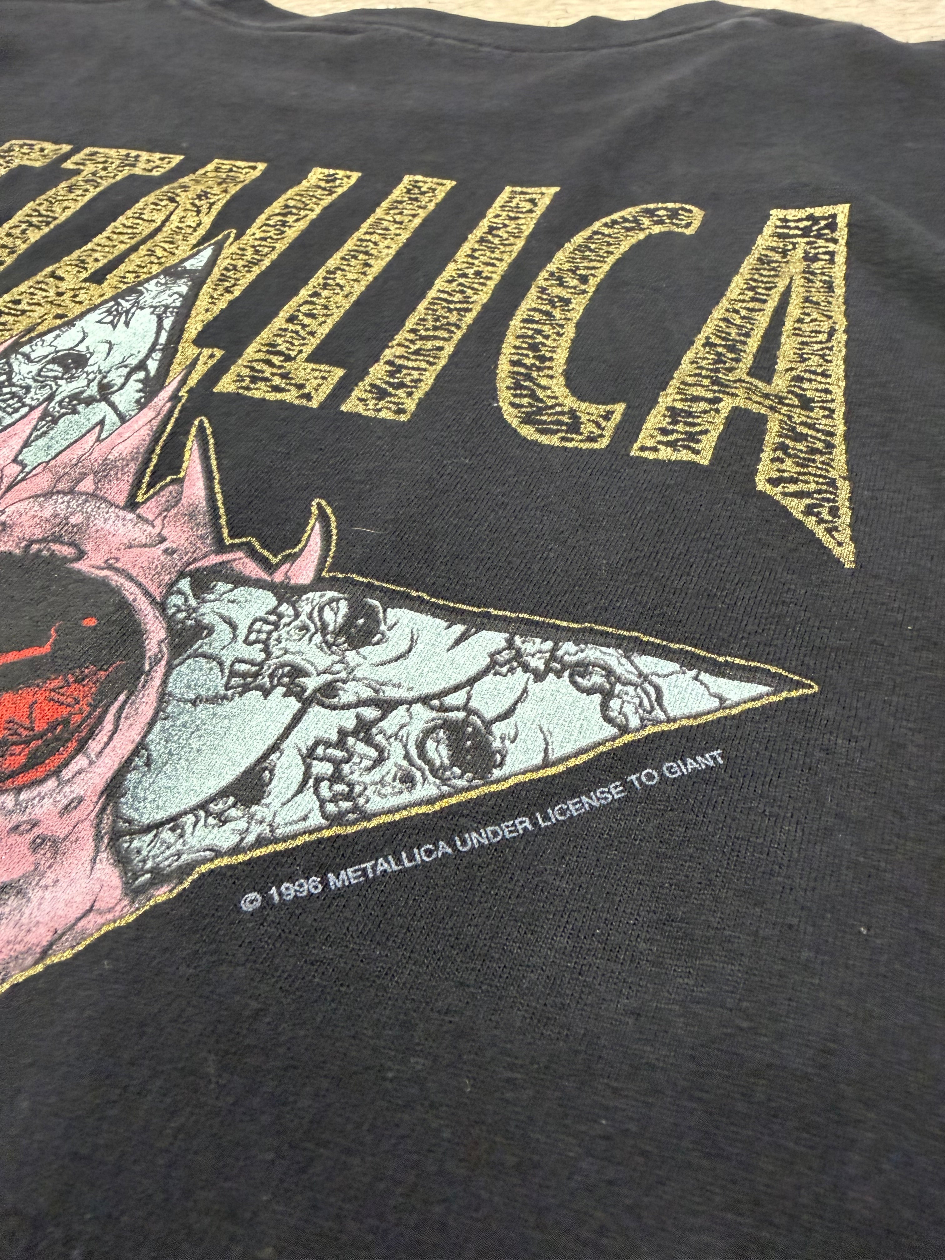 Vintage 1996 Metallica Pushead King Nothing Tshirt Size XL