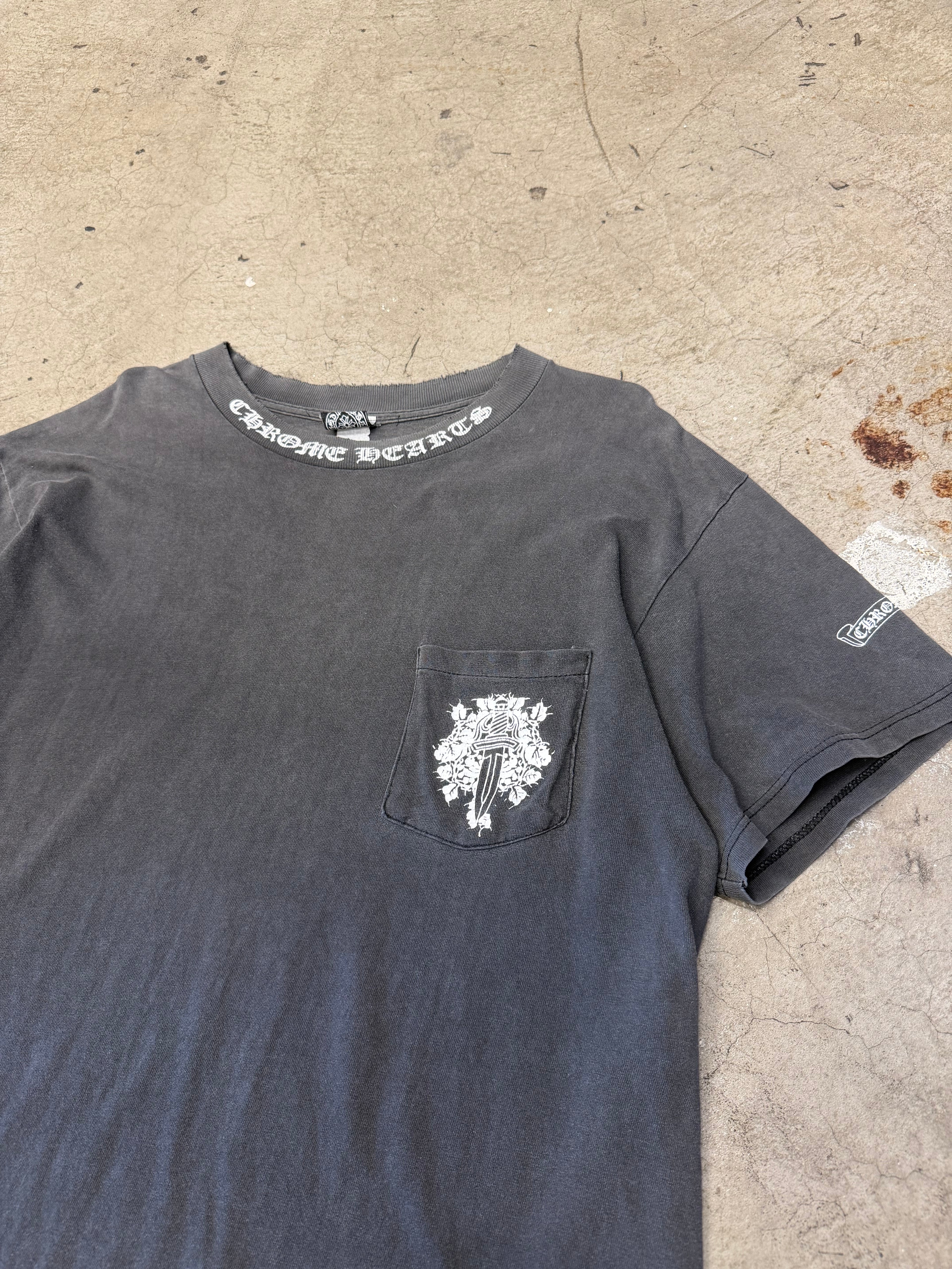 Vintage 90s Chrome Hearts Vine Dagger Scroll Tshirt Size Large