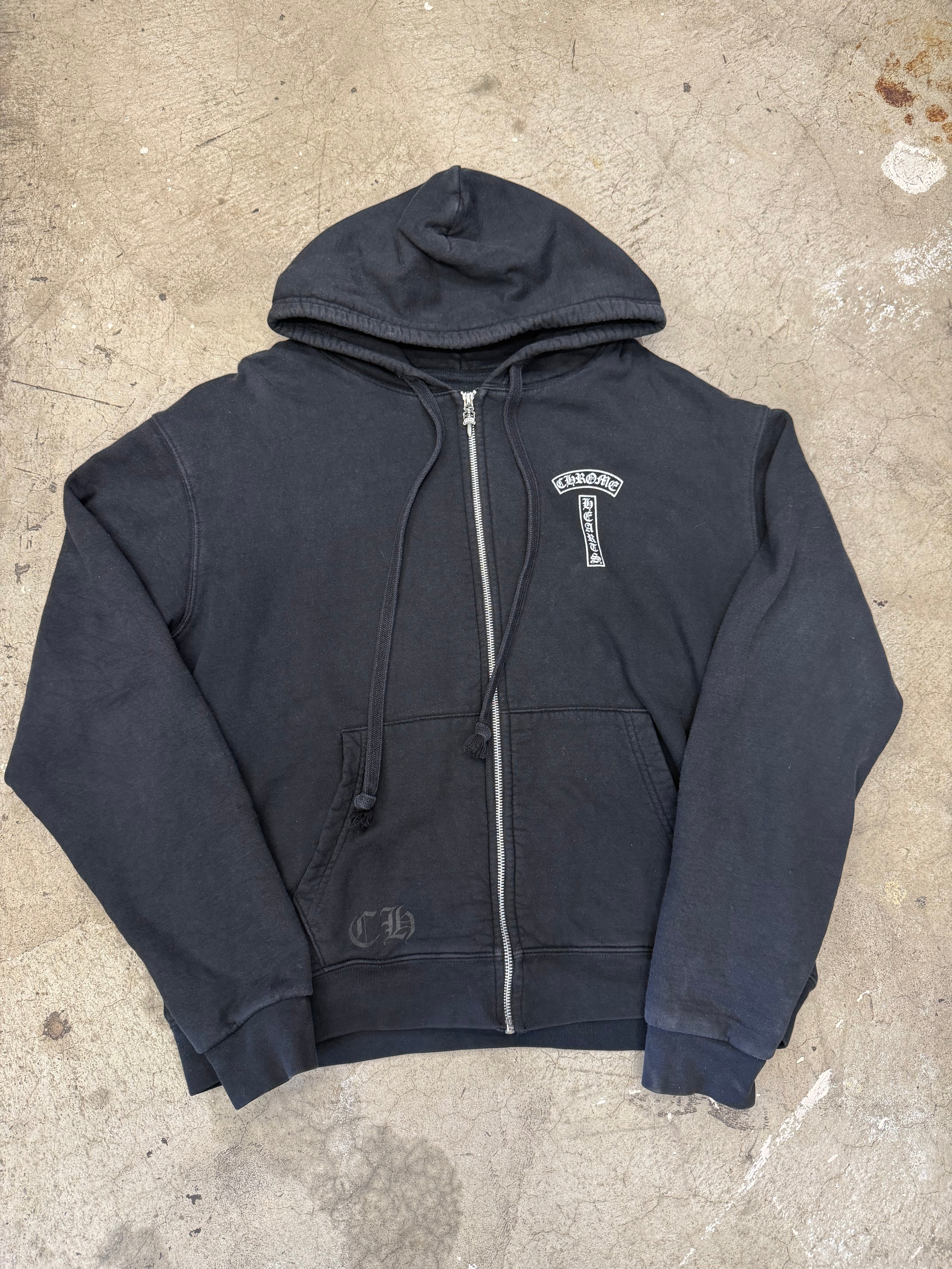 Chrome Hearts CH Scroll Zip Up Size Small Pre Owned