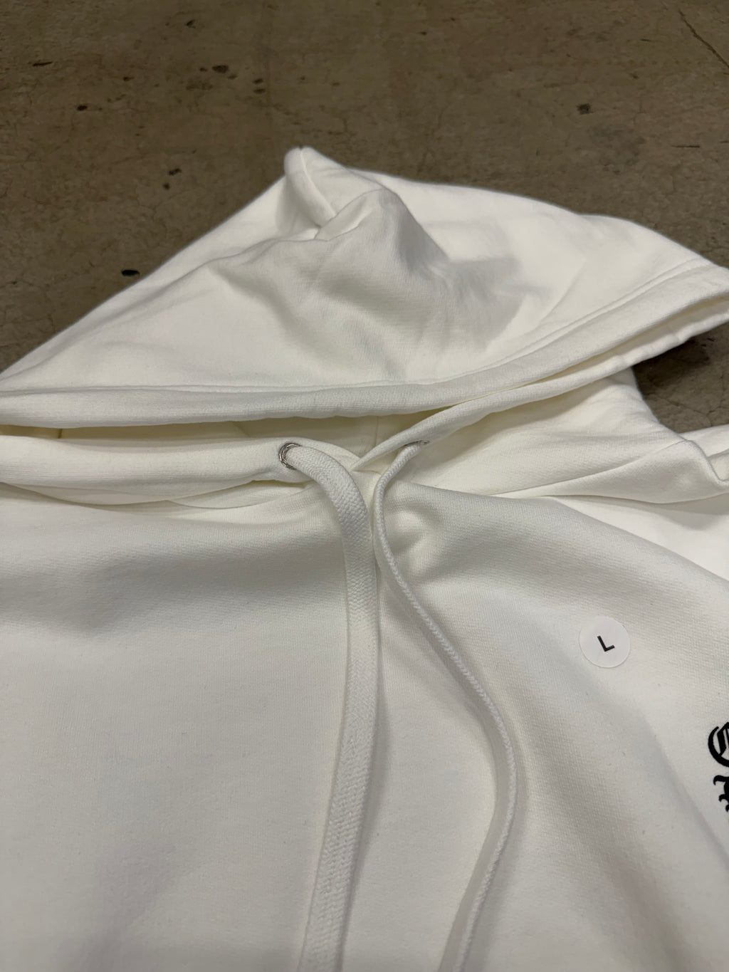 Chrome Hearts White Vertical Logo Hoodie Size Large Brand New W/ Receipt