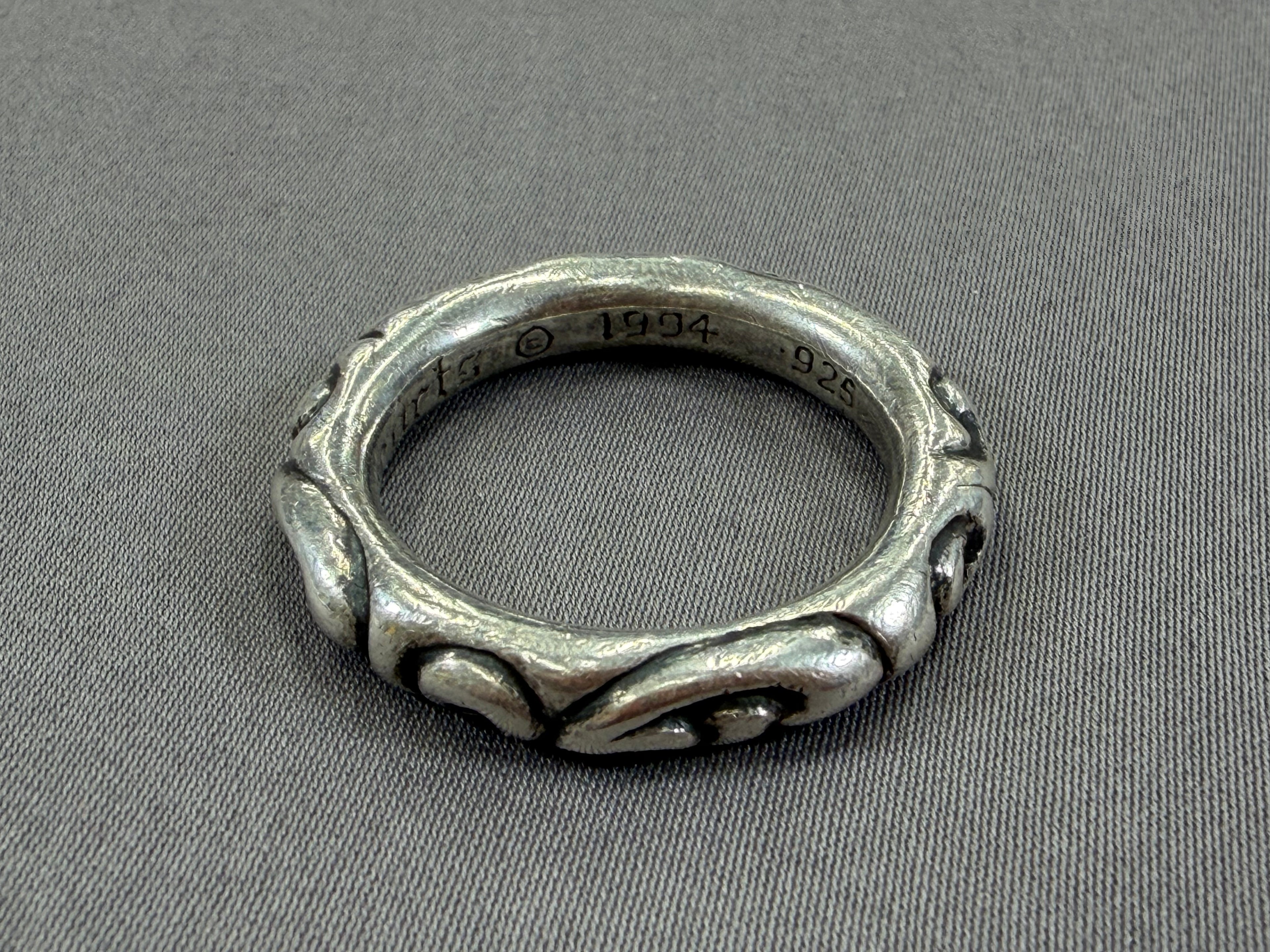 Chrome Hearts Scroll Band Ring Size 11 Pre Owned