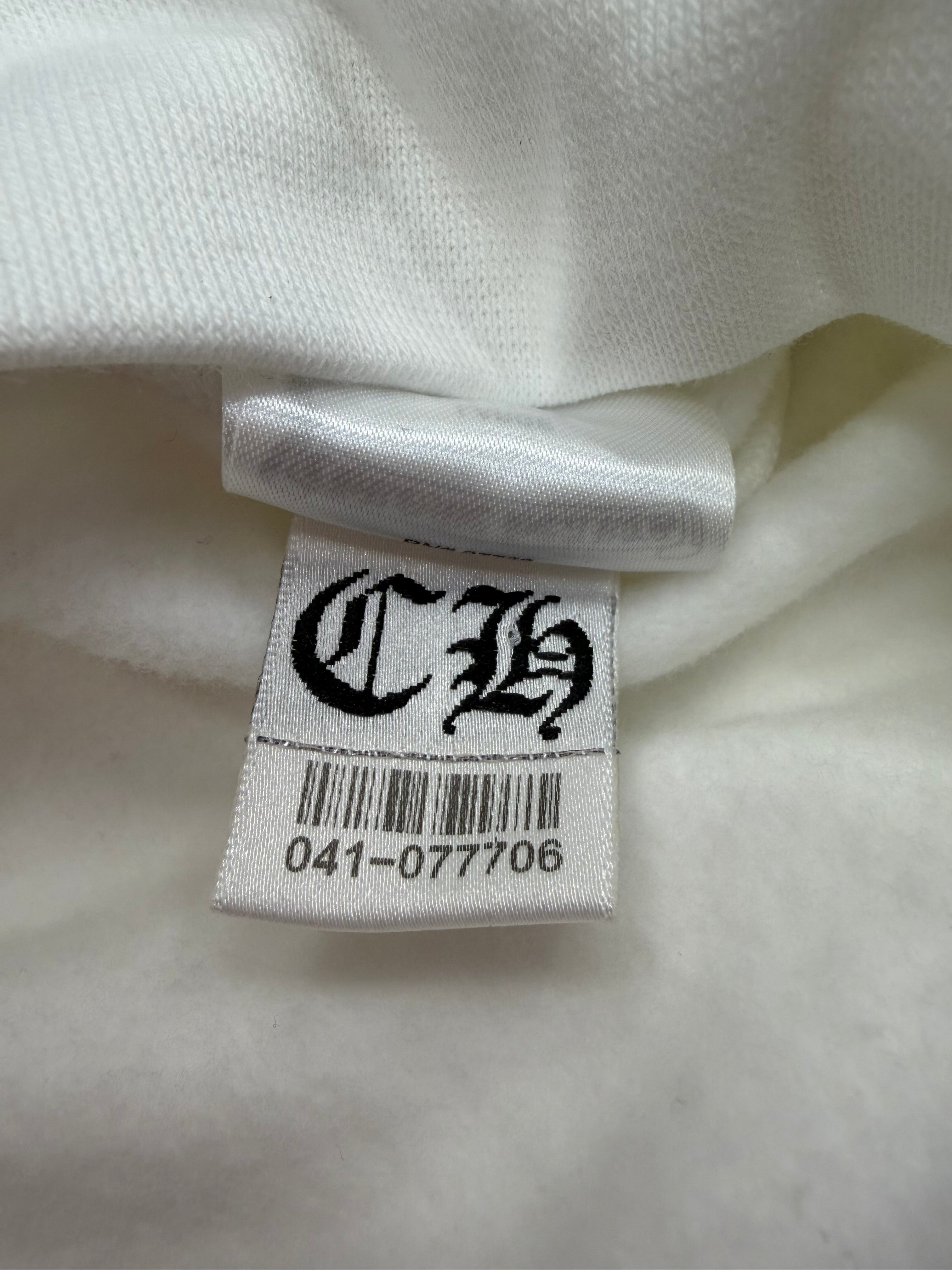 Chrome Hearts White Vertical Logo Hoodie Size Large Brand New W/ Receipt