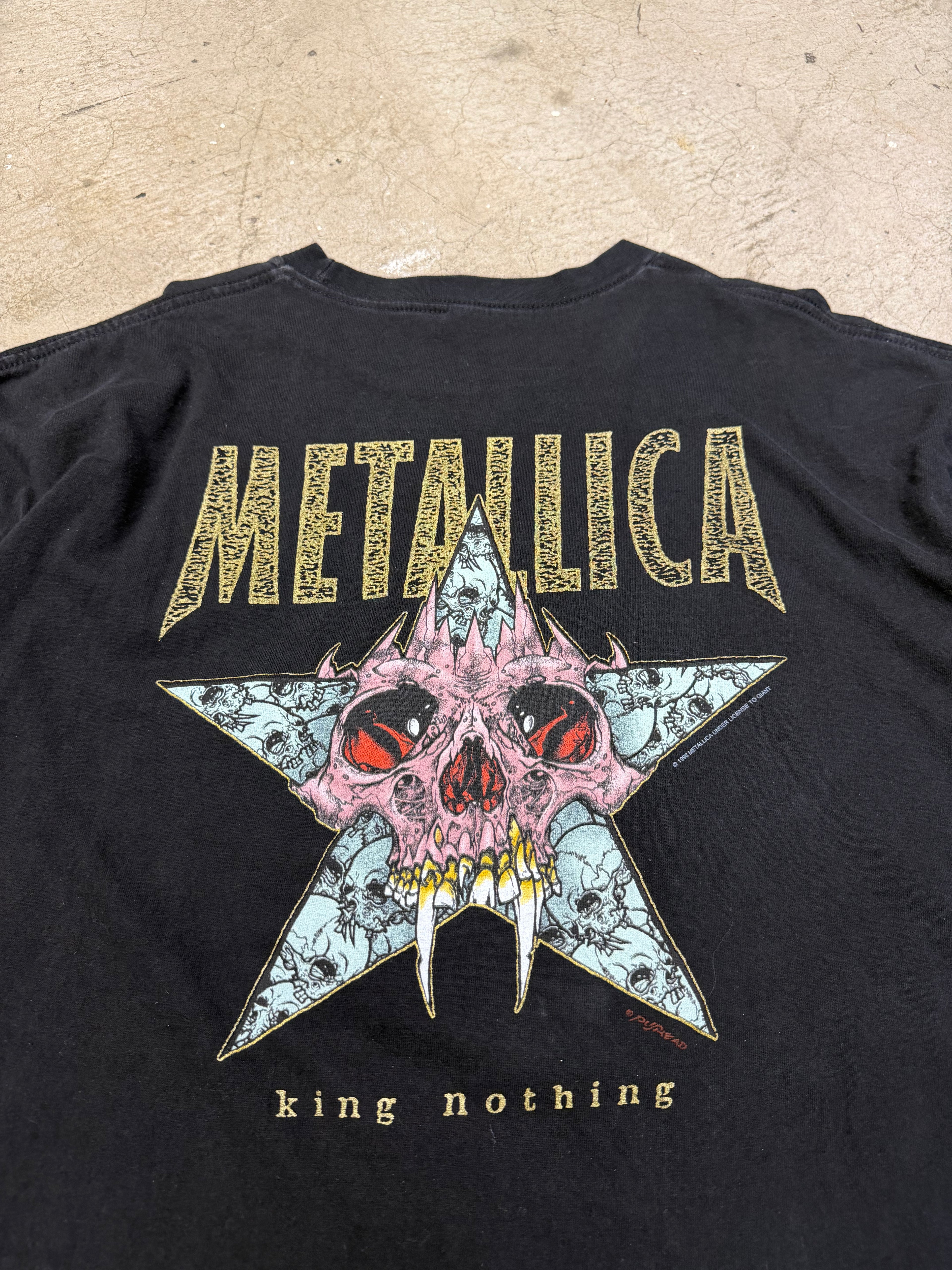 Vintage 1996 Metallica Pushead King Nothing Tshirt Size XL