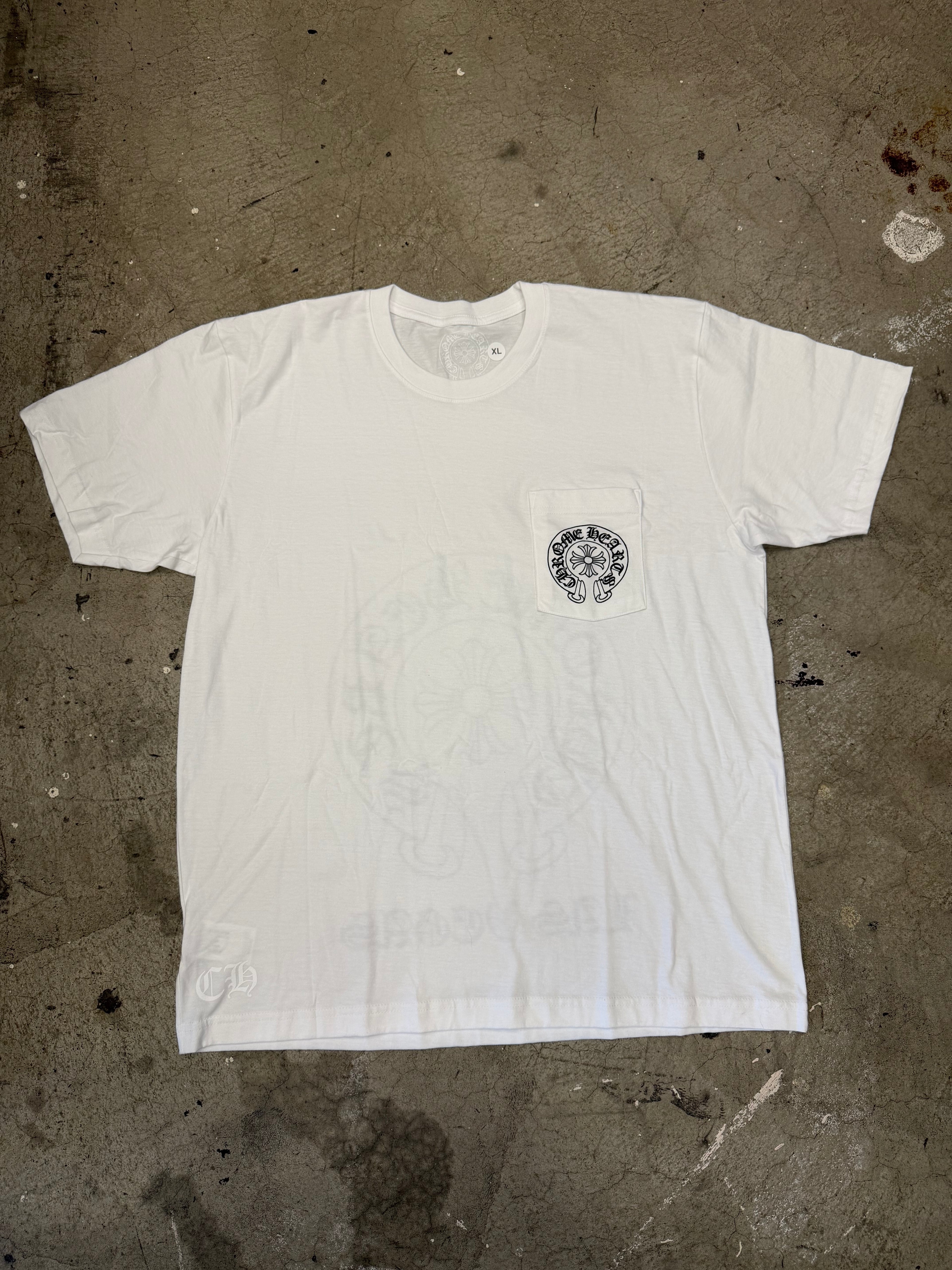 Chrome Hearts Las Vegas Horseshoe White Tshirt Size XL Brand New W/ Receipt