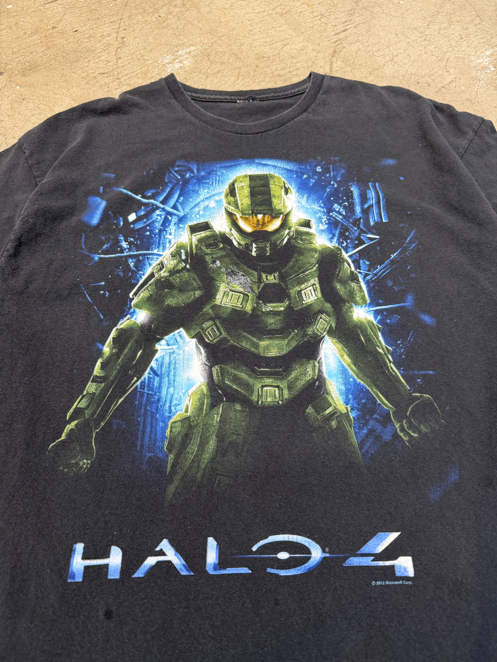 Vintage Halo 4 Master Chief Video Game Promo Tshirt Size XL