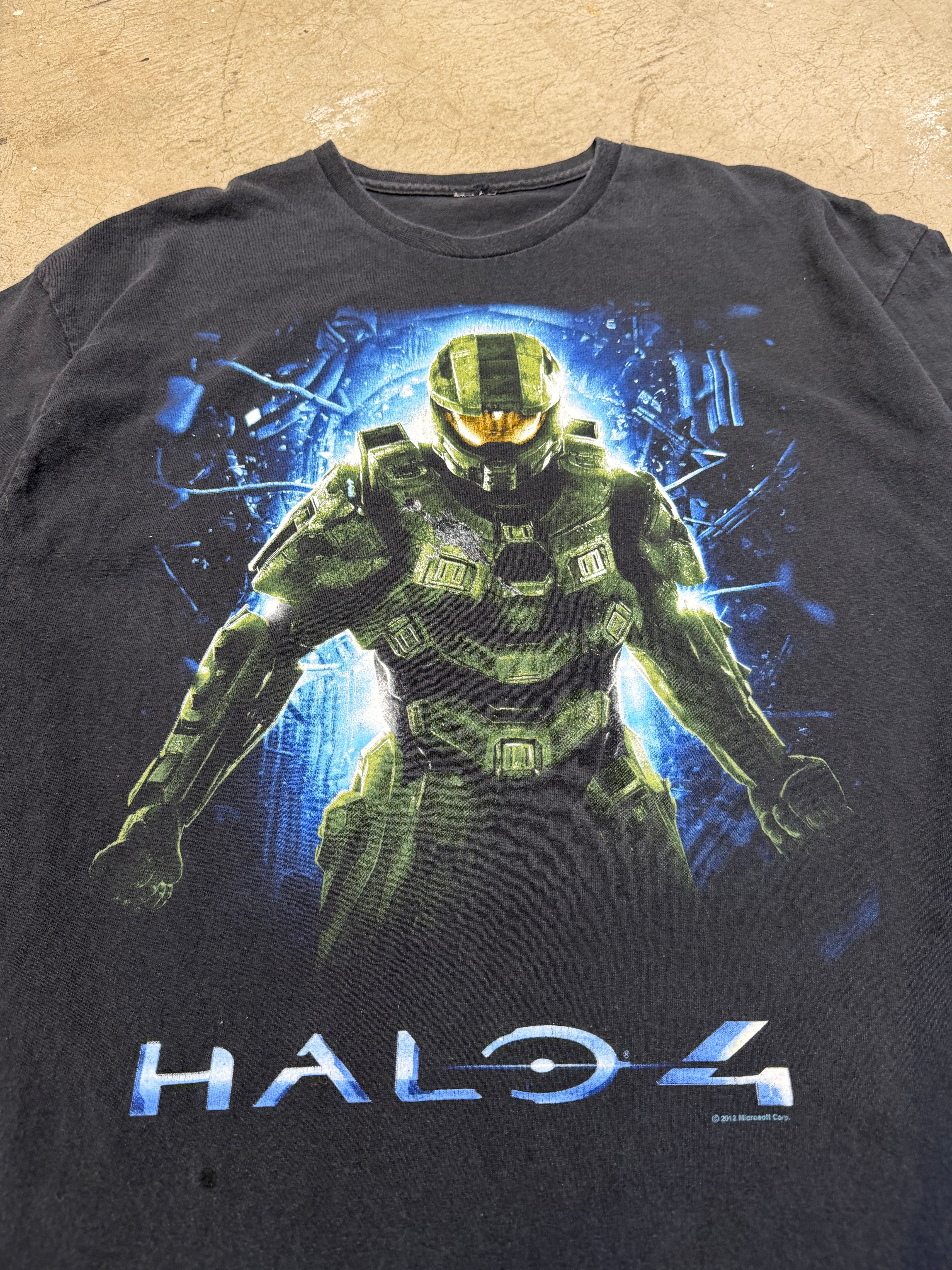 Vintage Halo 4 Master Chief Video Game Promo Tshirt Size XL