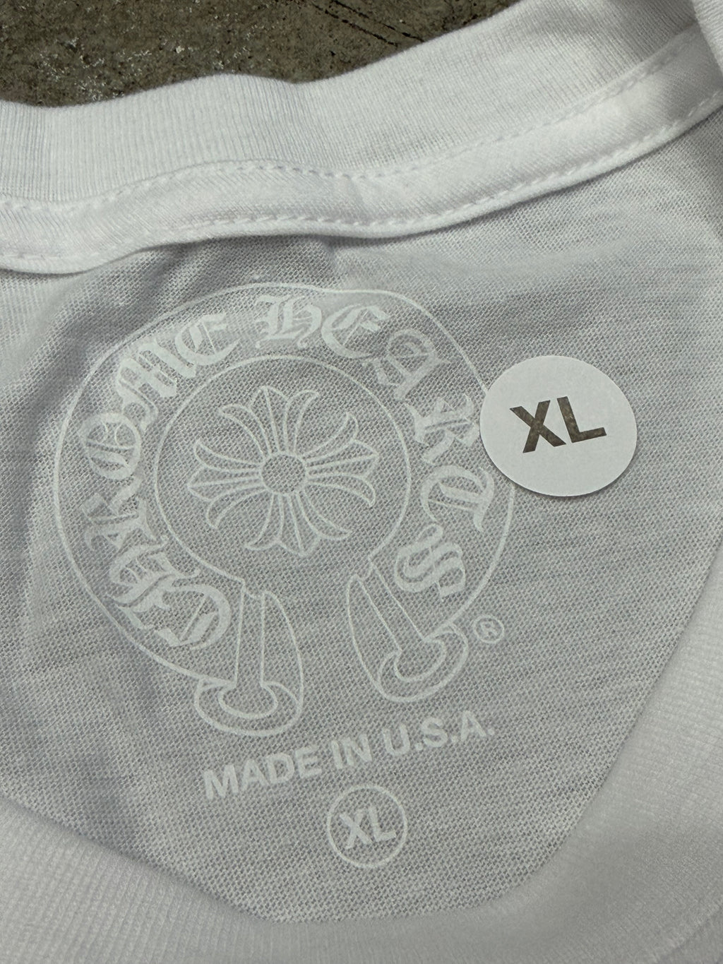 Chrome Hearts Las Vegas Horseshoe White Tshirt Size XL Brand New W/ Receipt