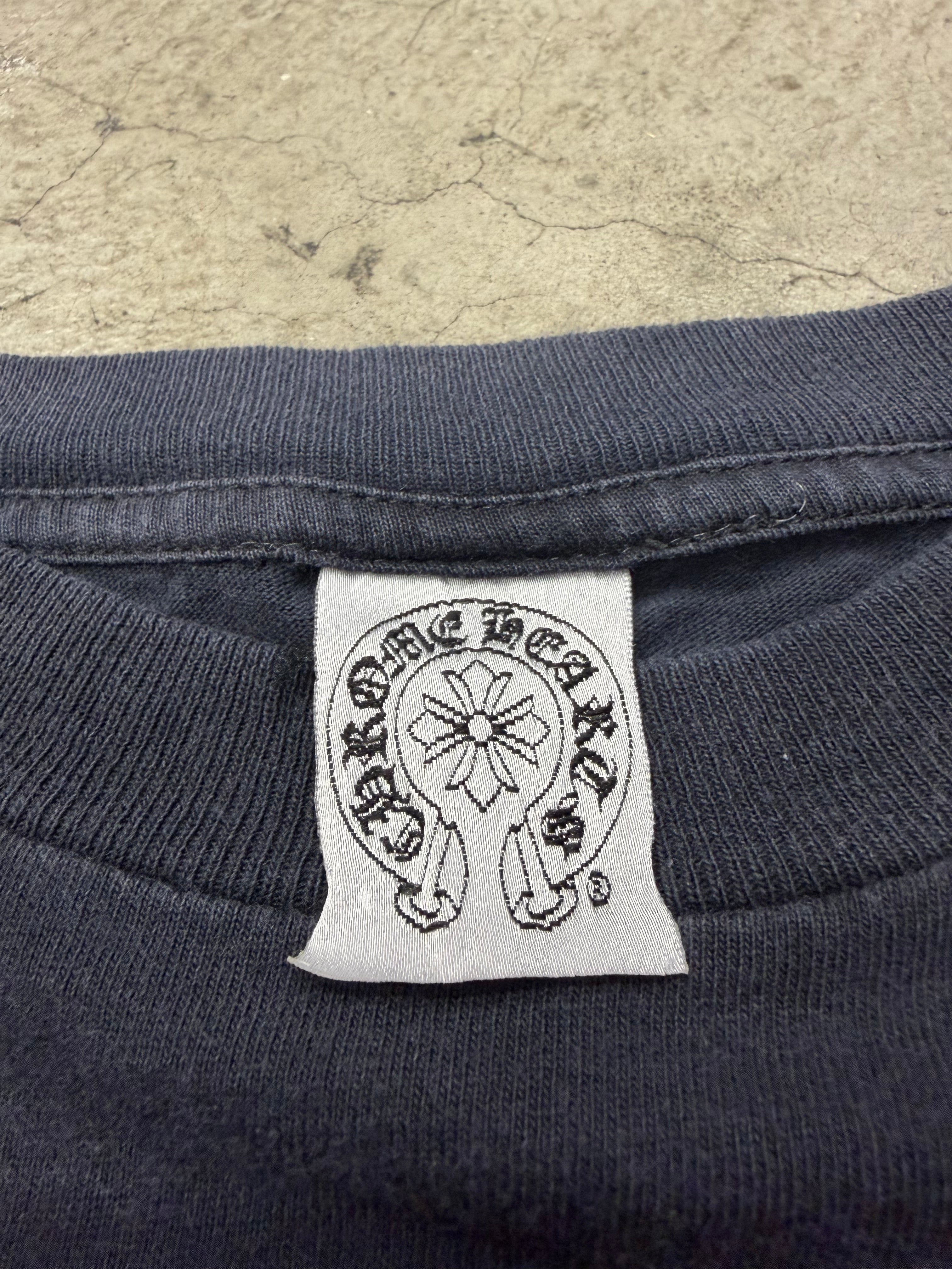 90s Chrome Hearts New York Horseshoe Floral Black Longsleeve Size Medium Pre Owned