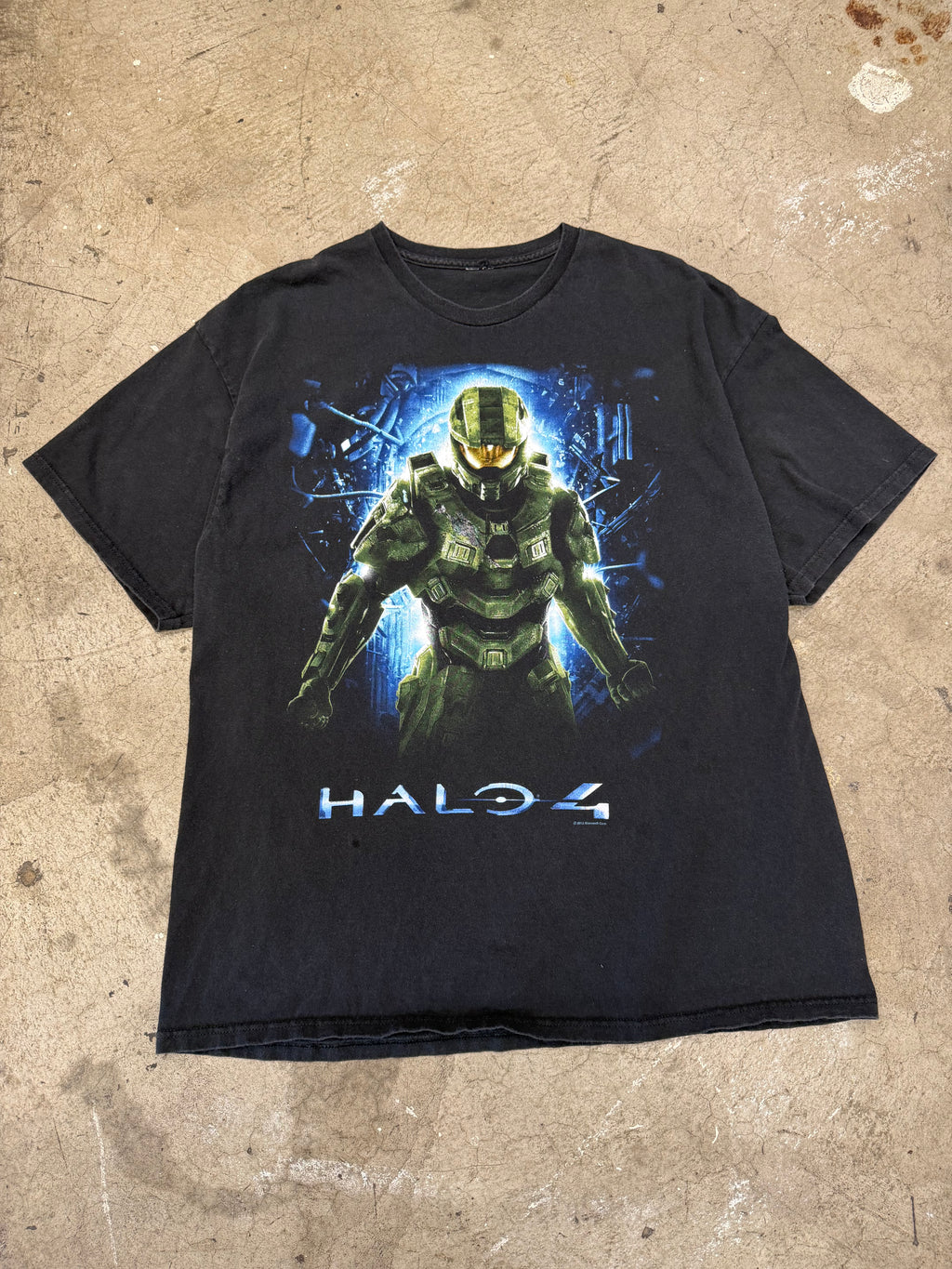 Vintage Halo 4 Master Chief Video Game Promo Tshirt Size XL