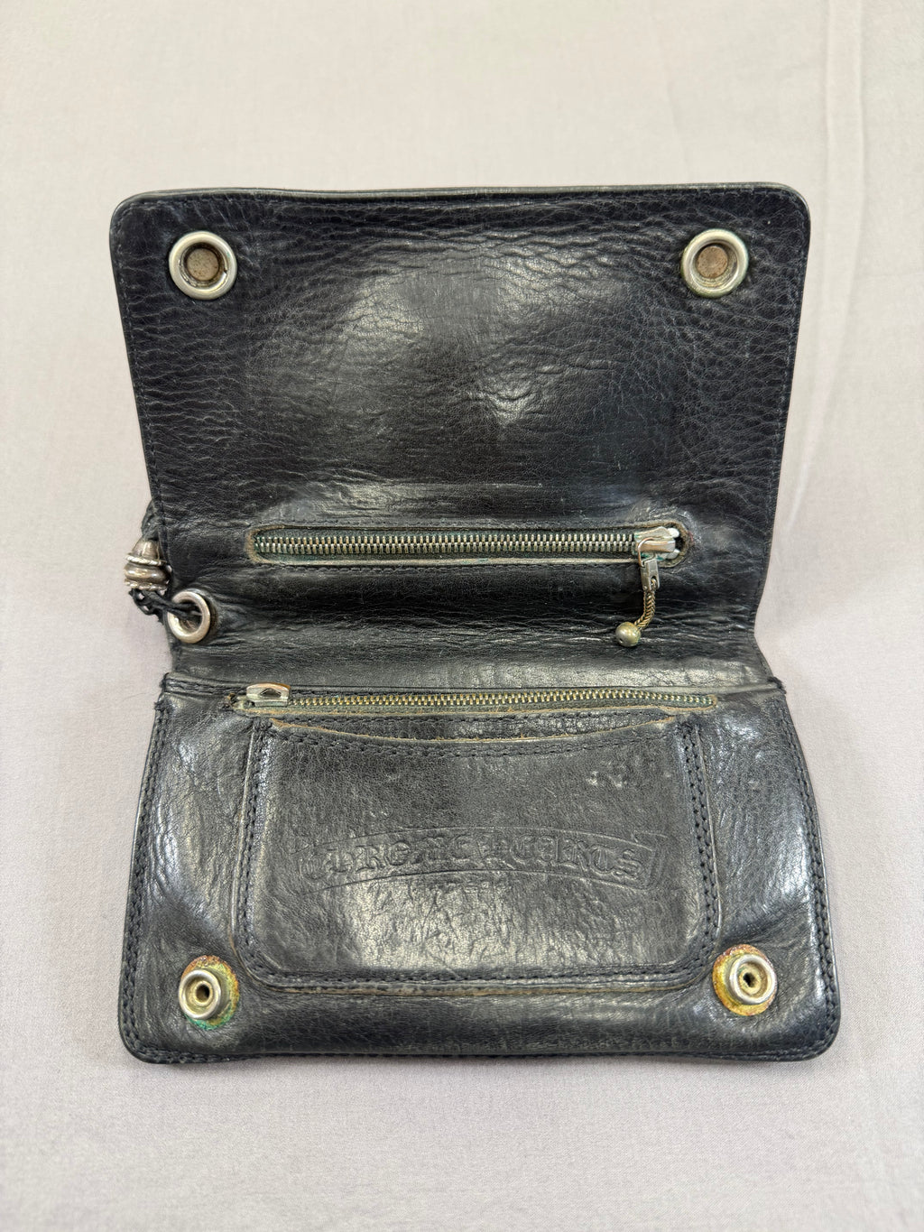 Chrome Hearts 2Zip Cross Ball Wallet Pre Owned