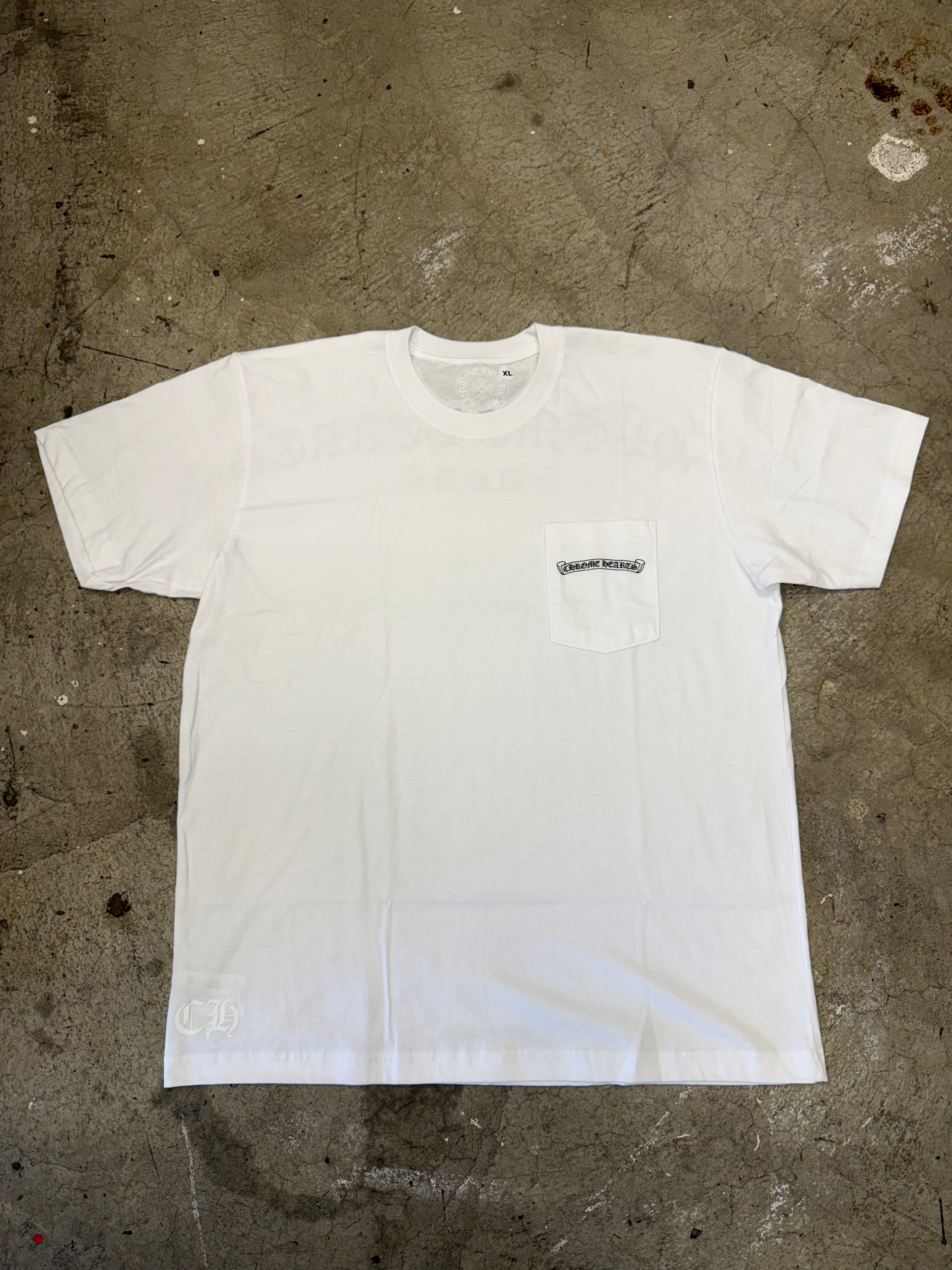 Chrome Hearts CH Scroll White Tshirt Size XL Brand New W/ Receipt