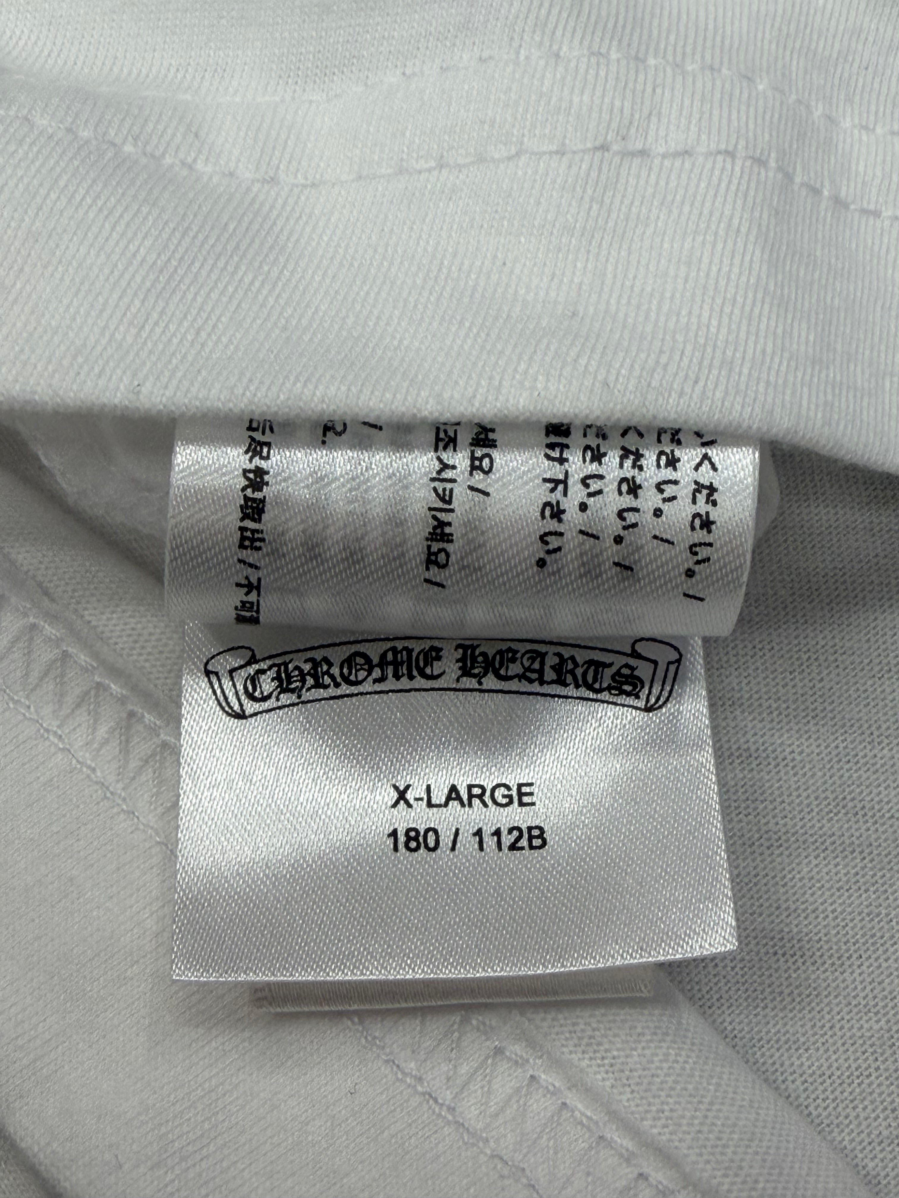 Chrome Hearts Las Vegas Horseshoe White Tshirt Size XL Brand New W/ Receipt