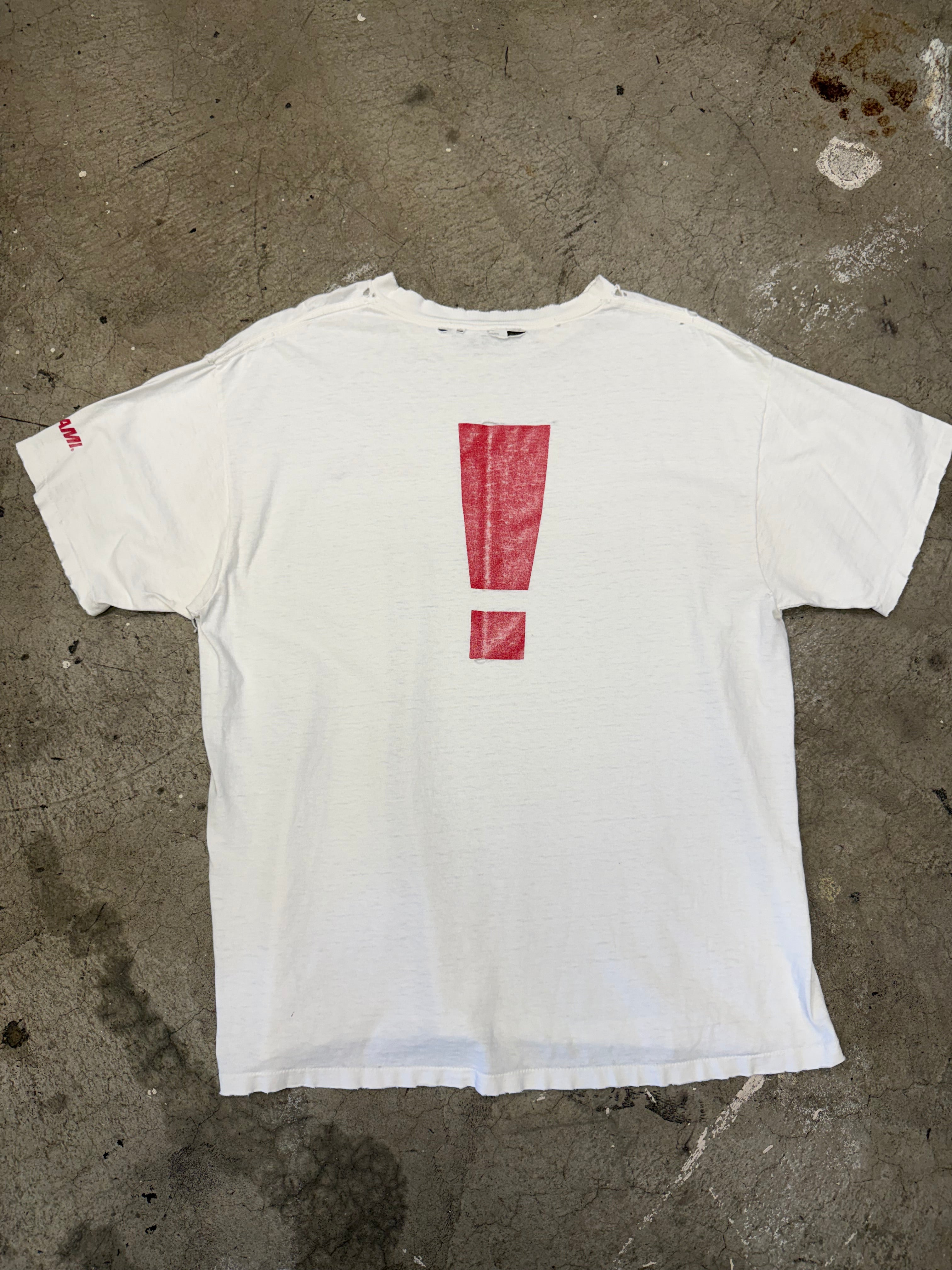 Vintage 90s Metal Gear Solid Exclamation Point Video Game Tshirt Size XL