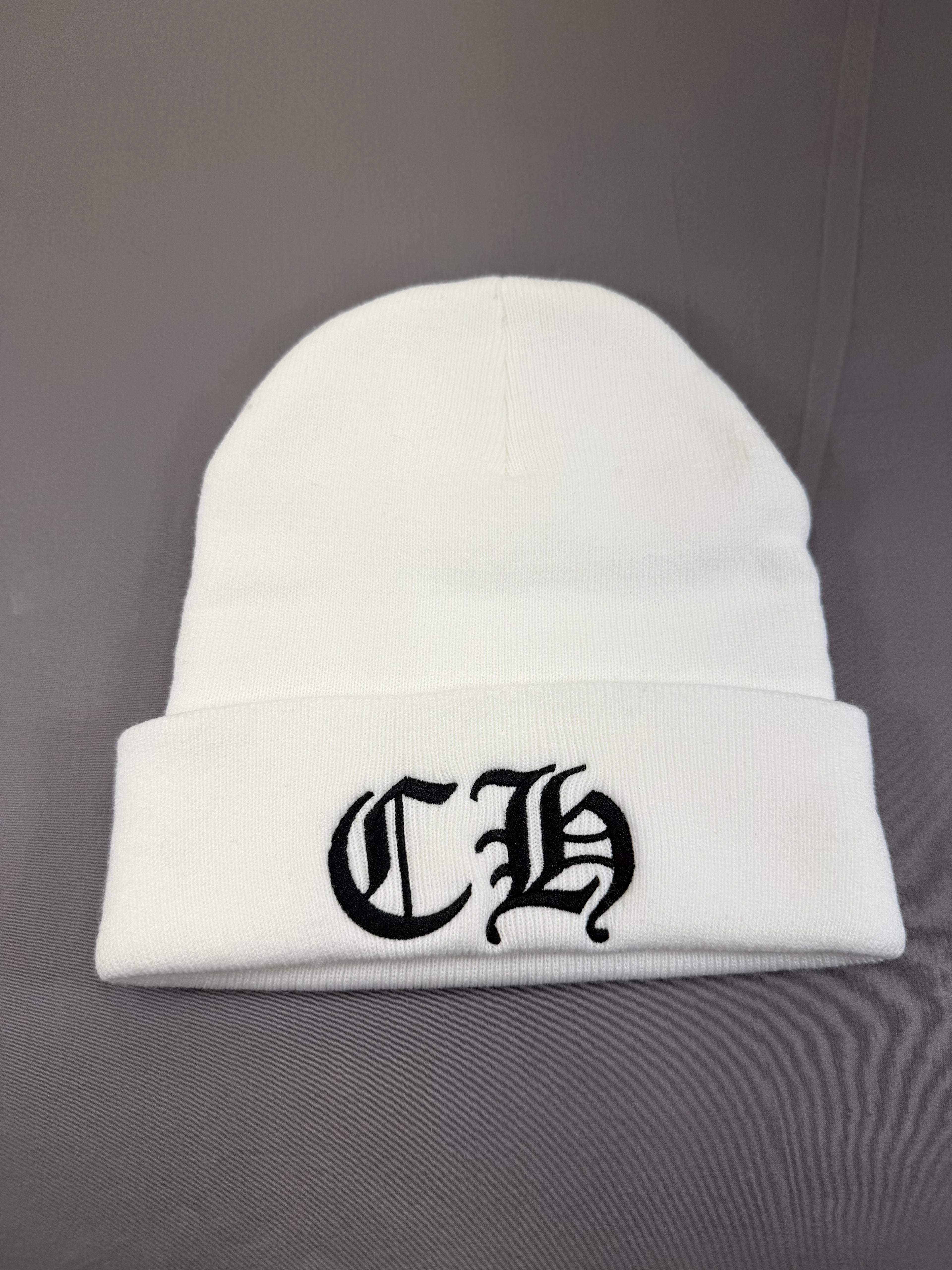 Chrome Hearts White CH Logo Beanie Brand New