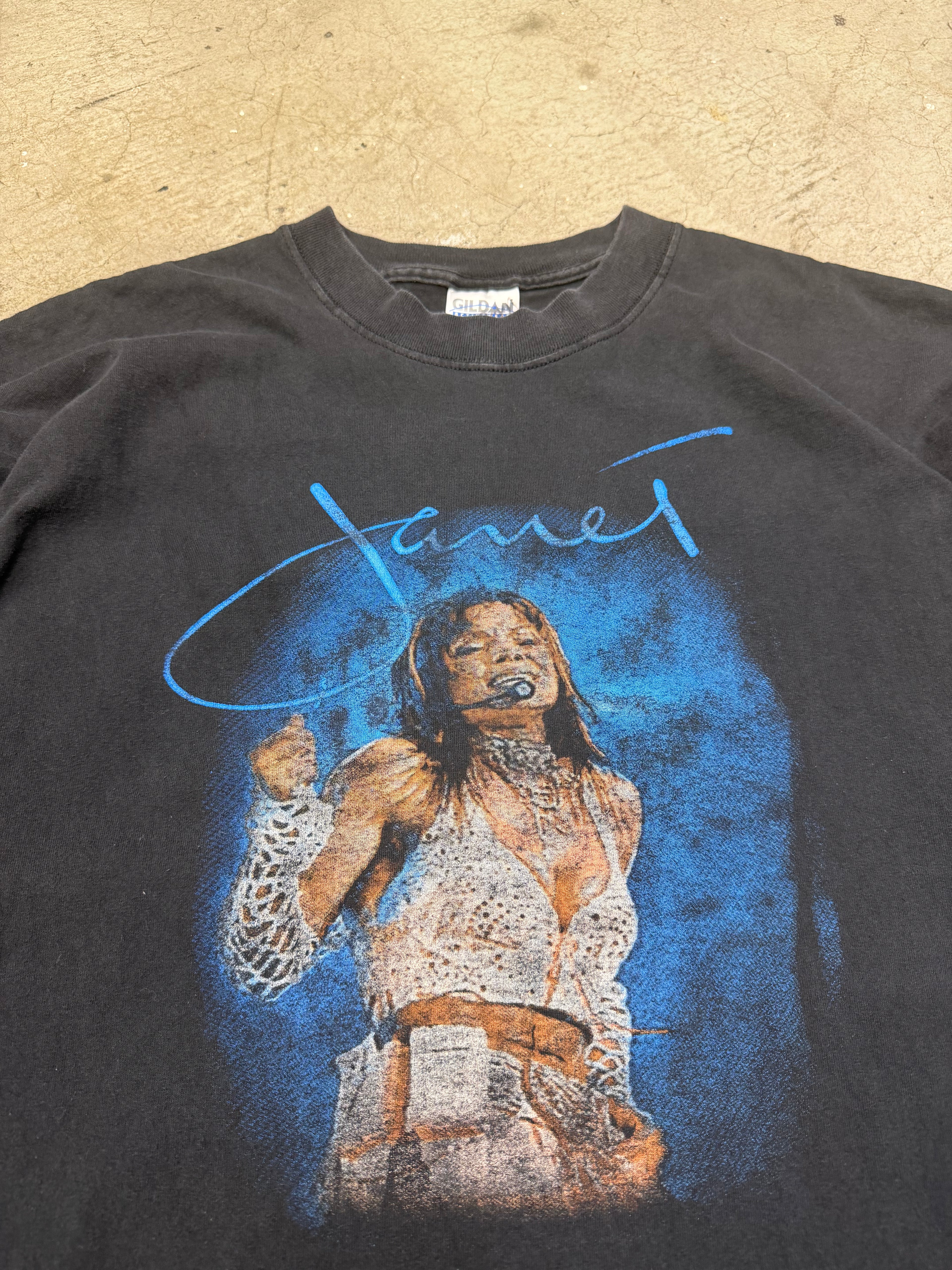 Vintage 2001 Janet Jackson All For You Tour Tshirt Size XXL